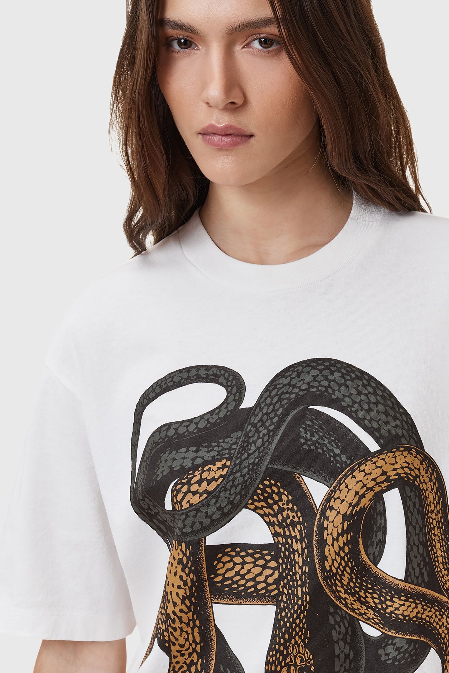 RETICULATE TEE DRESS CHALK WHITE 7