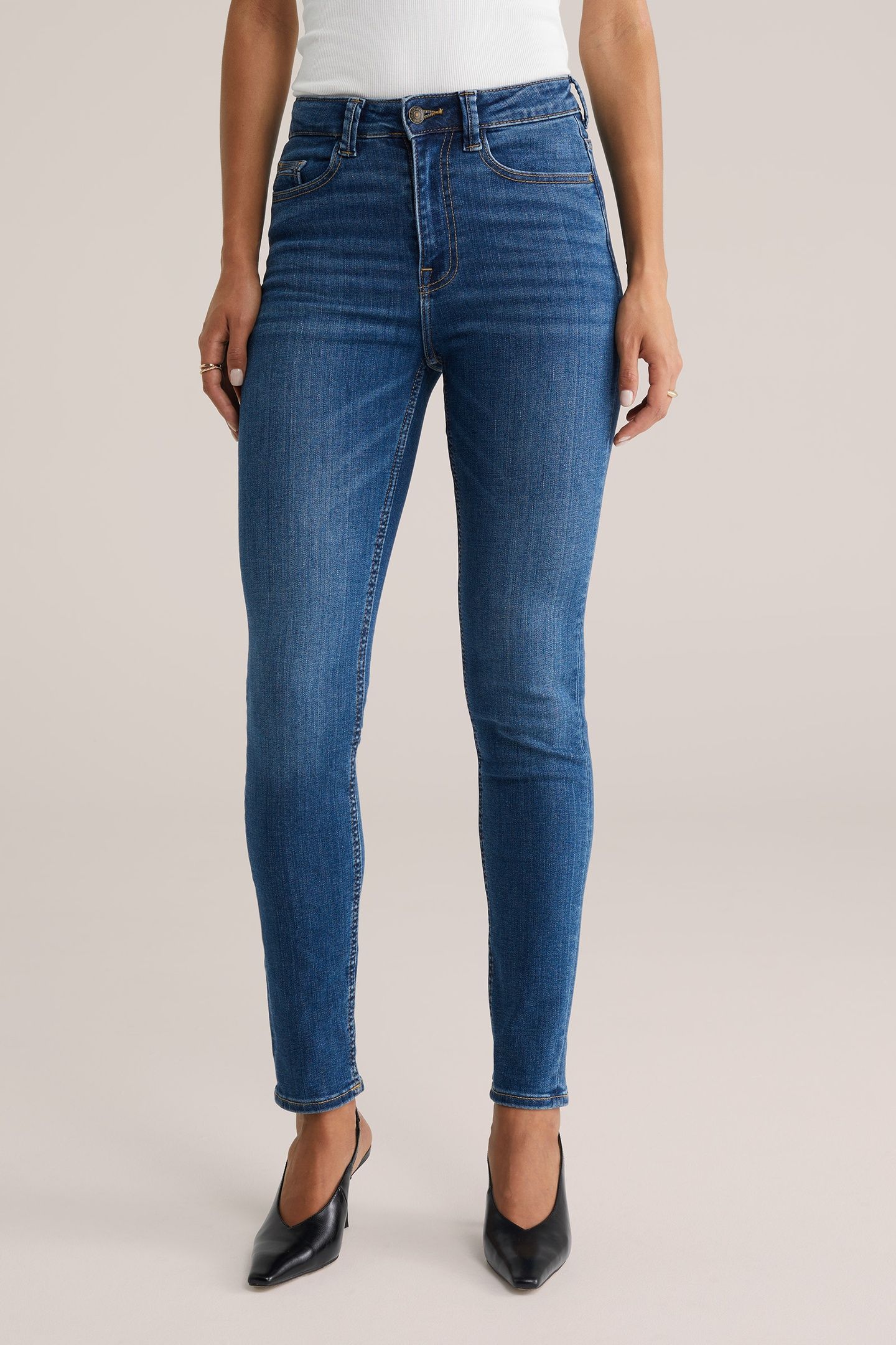 5-POCKET HIGH RISE DARK BLUE 1