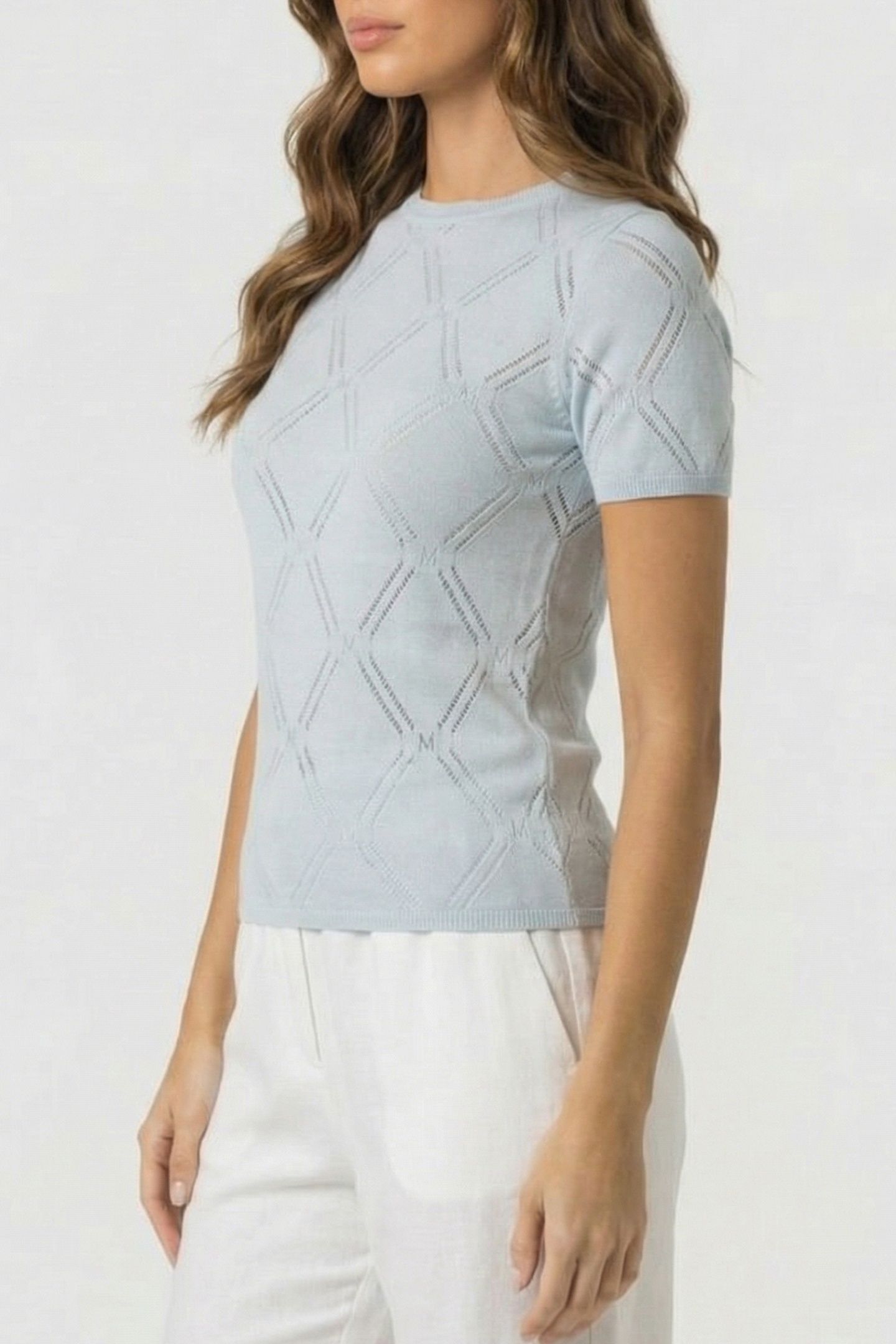 MARCIANO BY GUESS ANNA CN SS SWEATER HELIUM 3