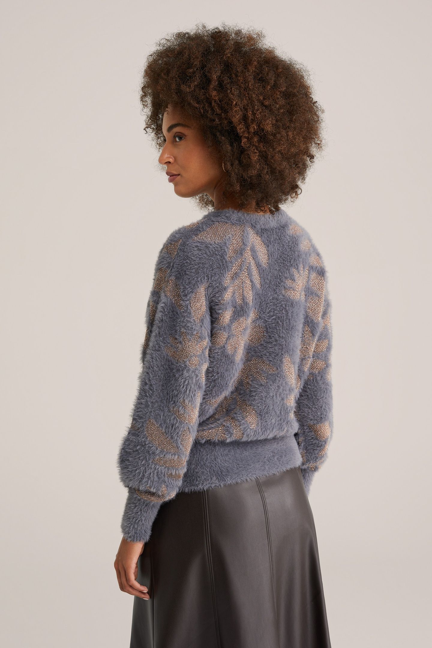 KNITTED PULLOVER GREYISH BLUE 2