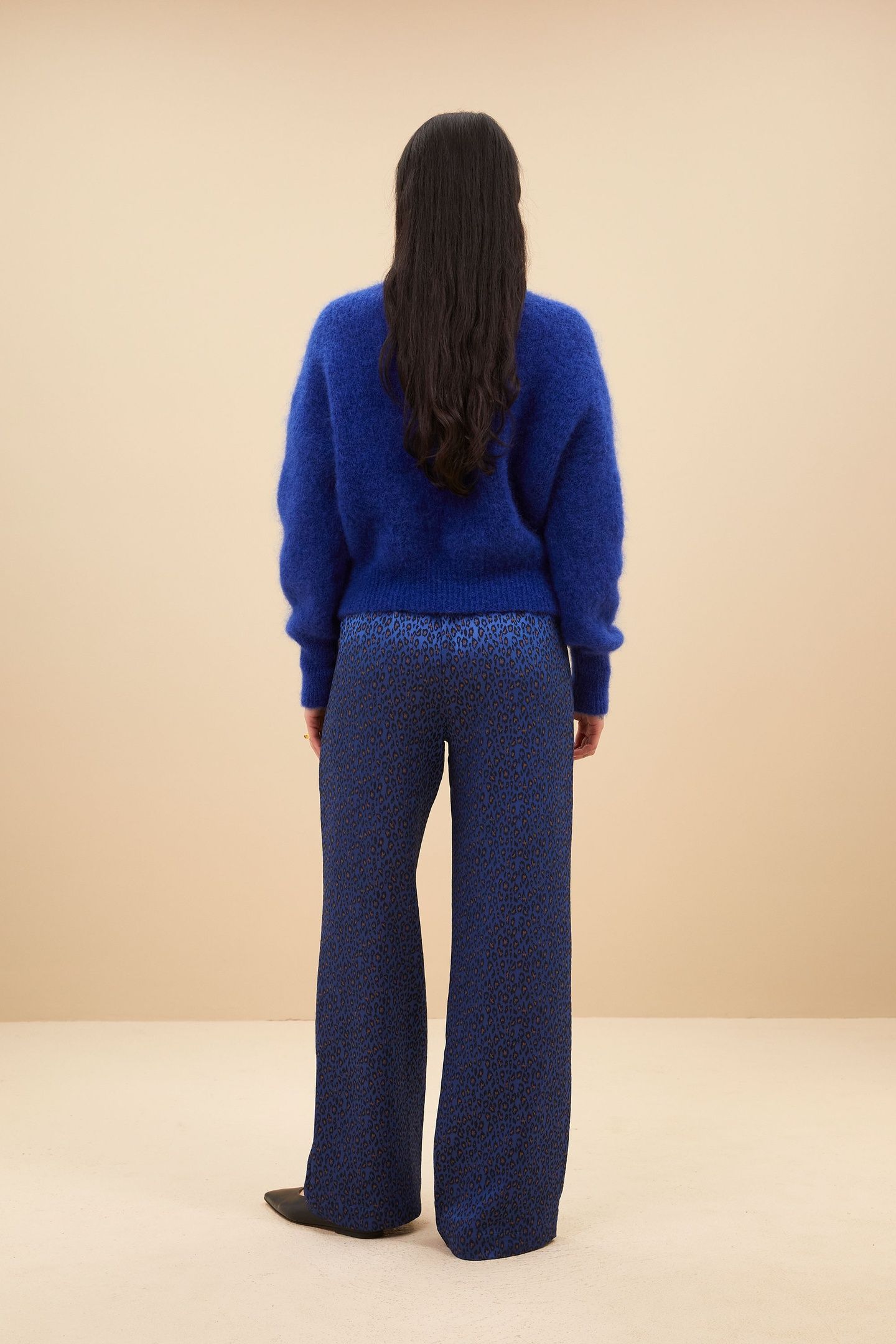 ROBYN BLUE CHEETAH PANTS BLUE CHEETAH PRINT 2