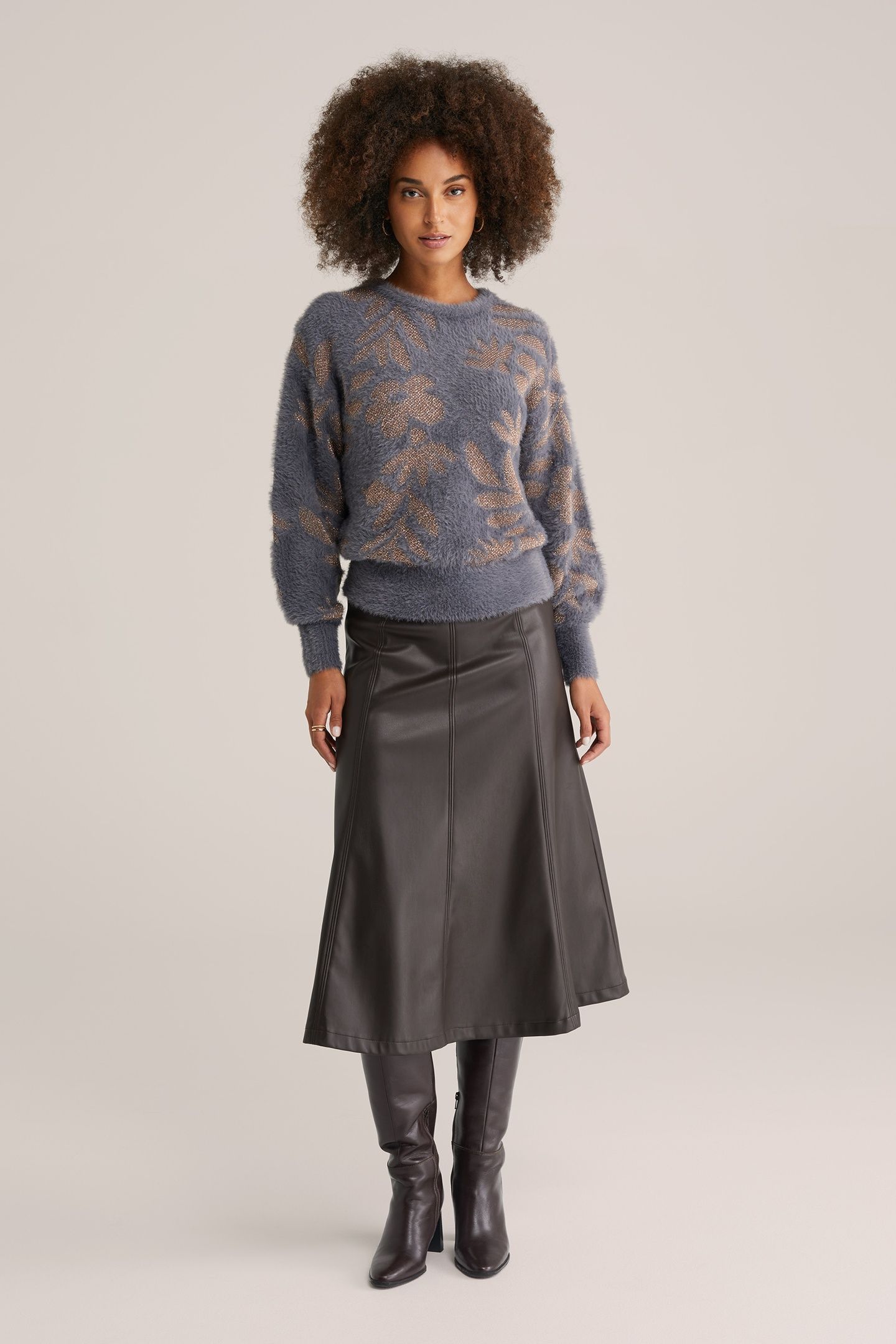 KNITTED PULLOVER GREYISH BLUE 3