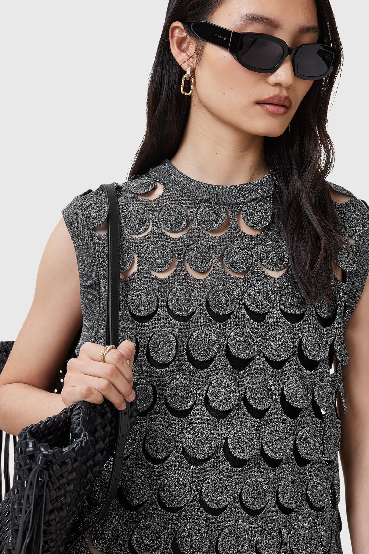 IRIS DRESS GUNMETAL GREY 8