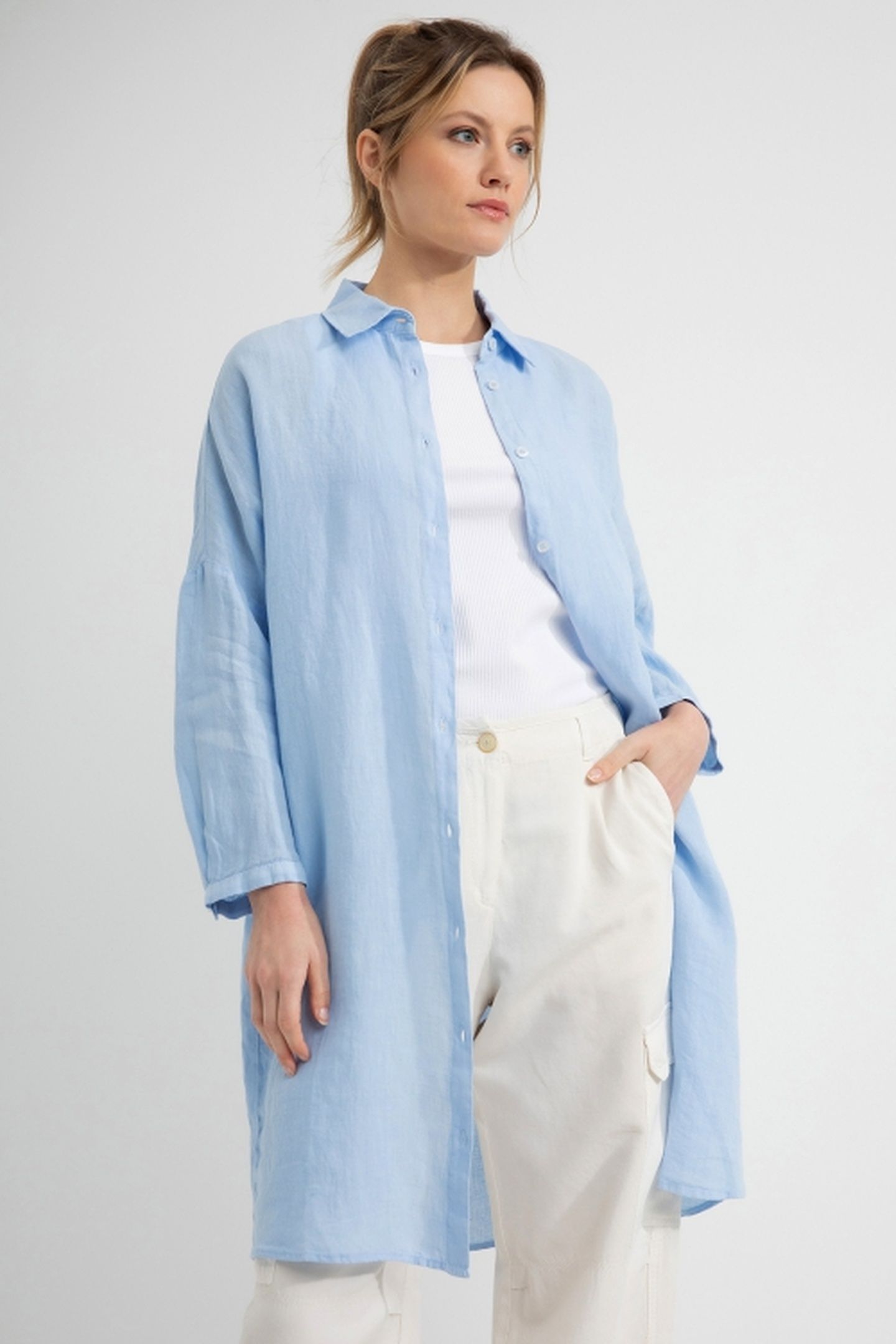 DWIGHT BLOUSE LIGHT BLUE 1