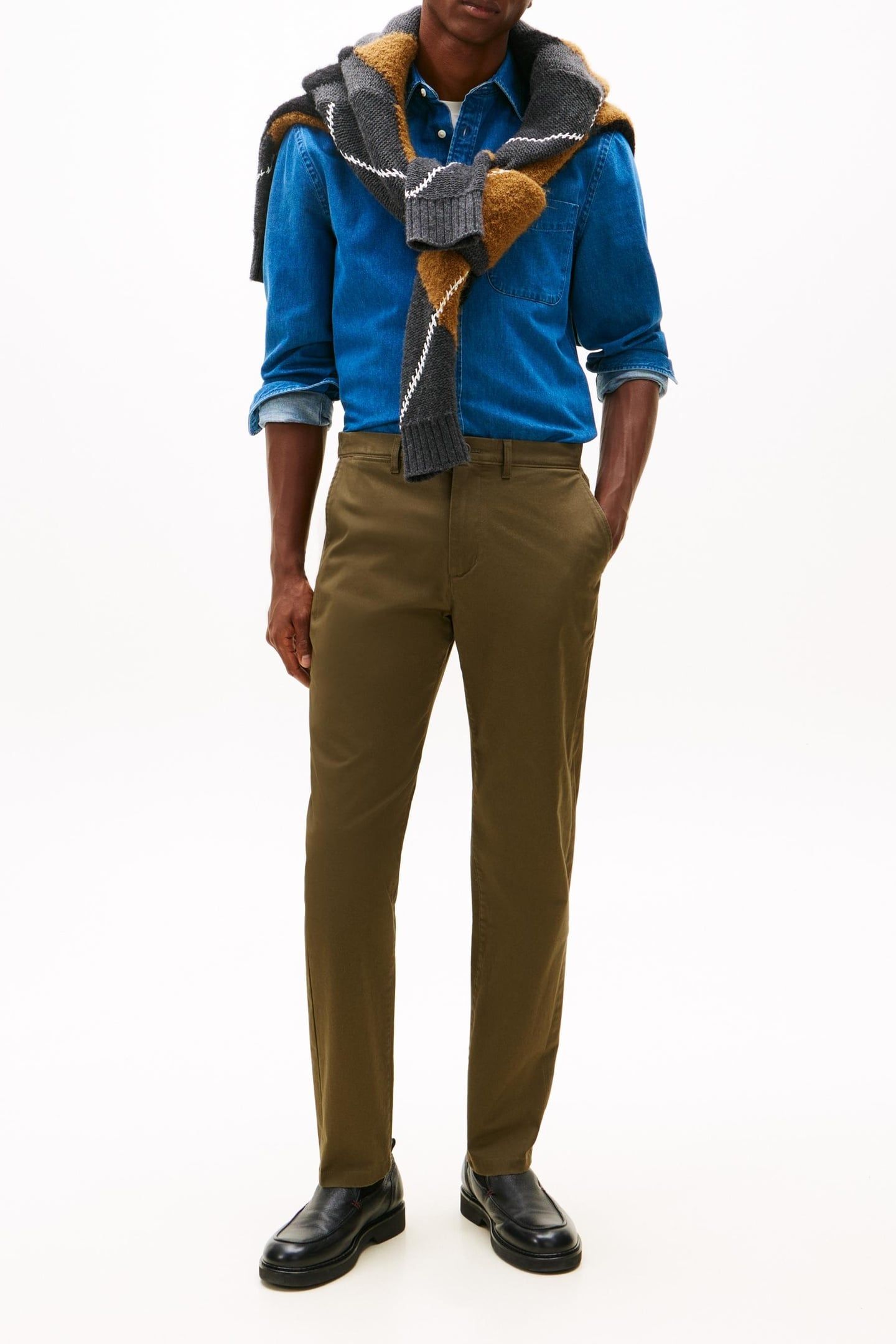 HARLEM ESSENTIAL CHINO ARMY GREEN 1