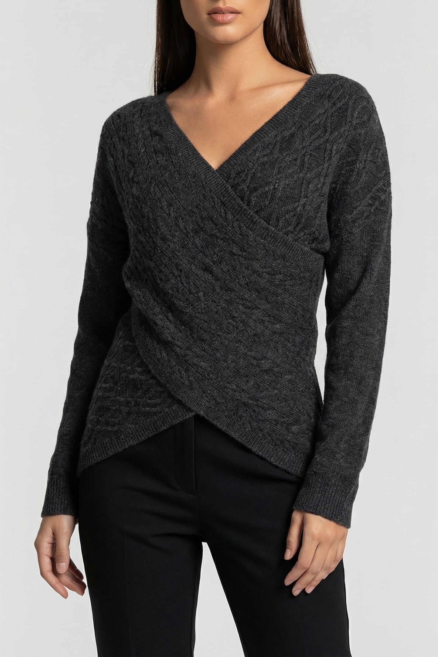MARCIANO BY GUESS LAVANDA LS CROSSED CABLES TOP DOWNEY HEATH 1