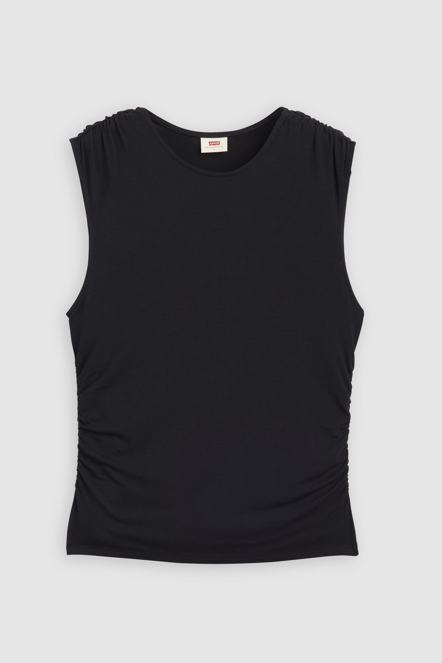 CRYSTAL RUCHED TOP BLACK 5