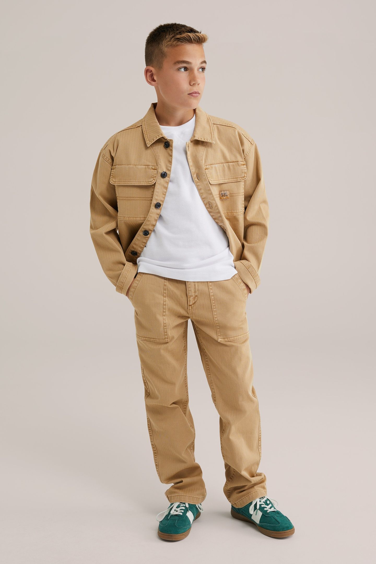 5-POCKET MID WAIST BEIGE 2