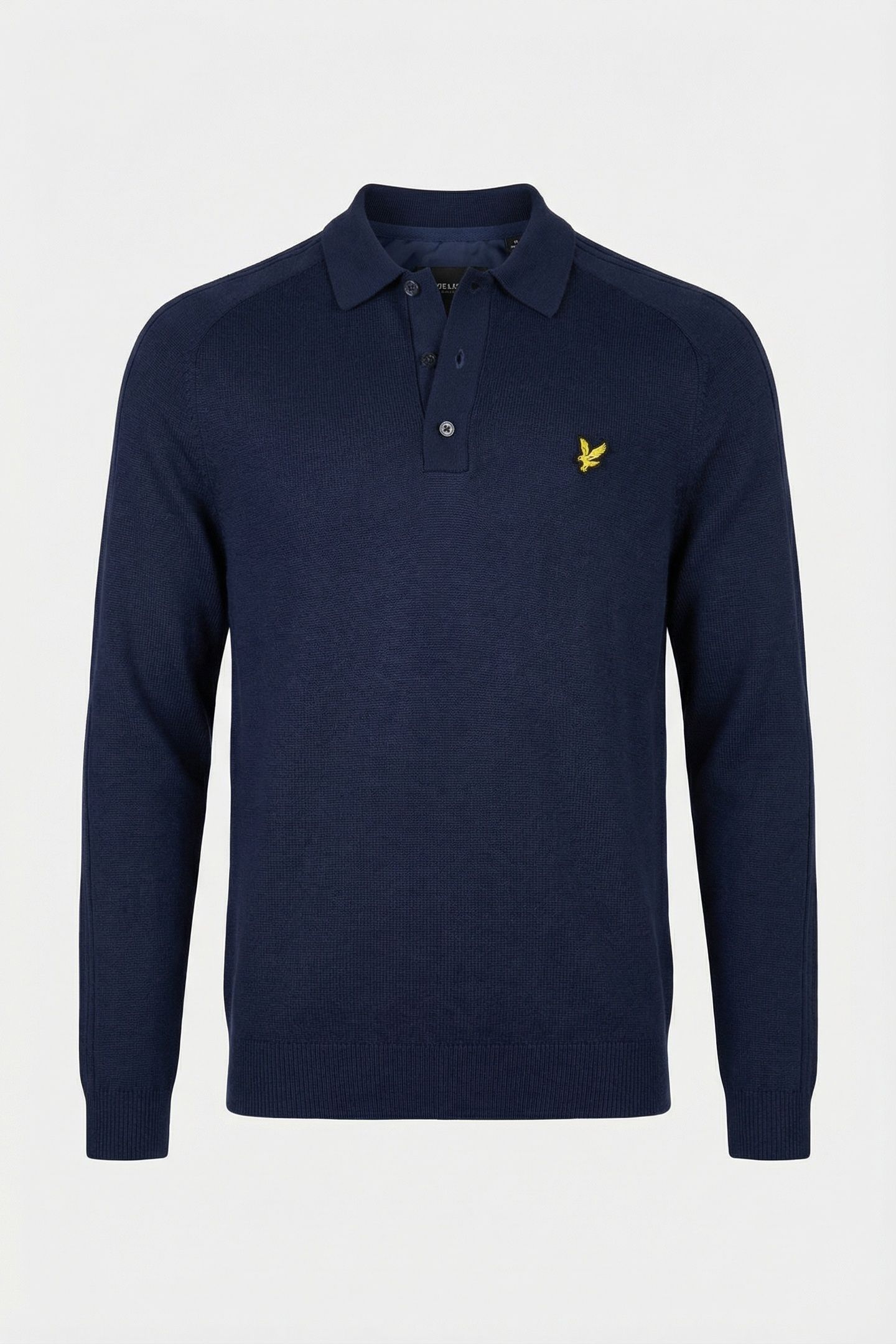 GOLF LONG SLEEVE KNITTED POLO RYDER BLUE 4