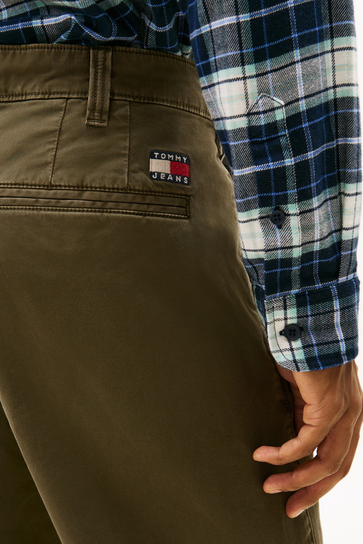 OTIS COTTON TWILL CHINO DARK GREENERY 4