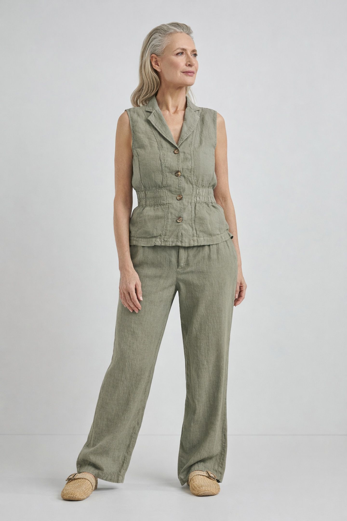 JAAP GILET LIGHT OLIVE 3