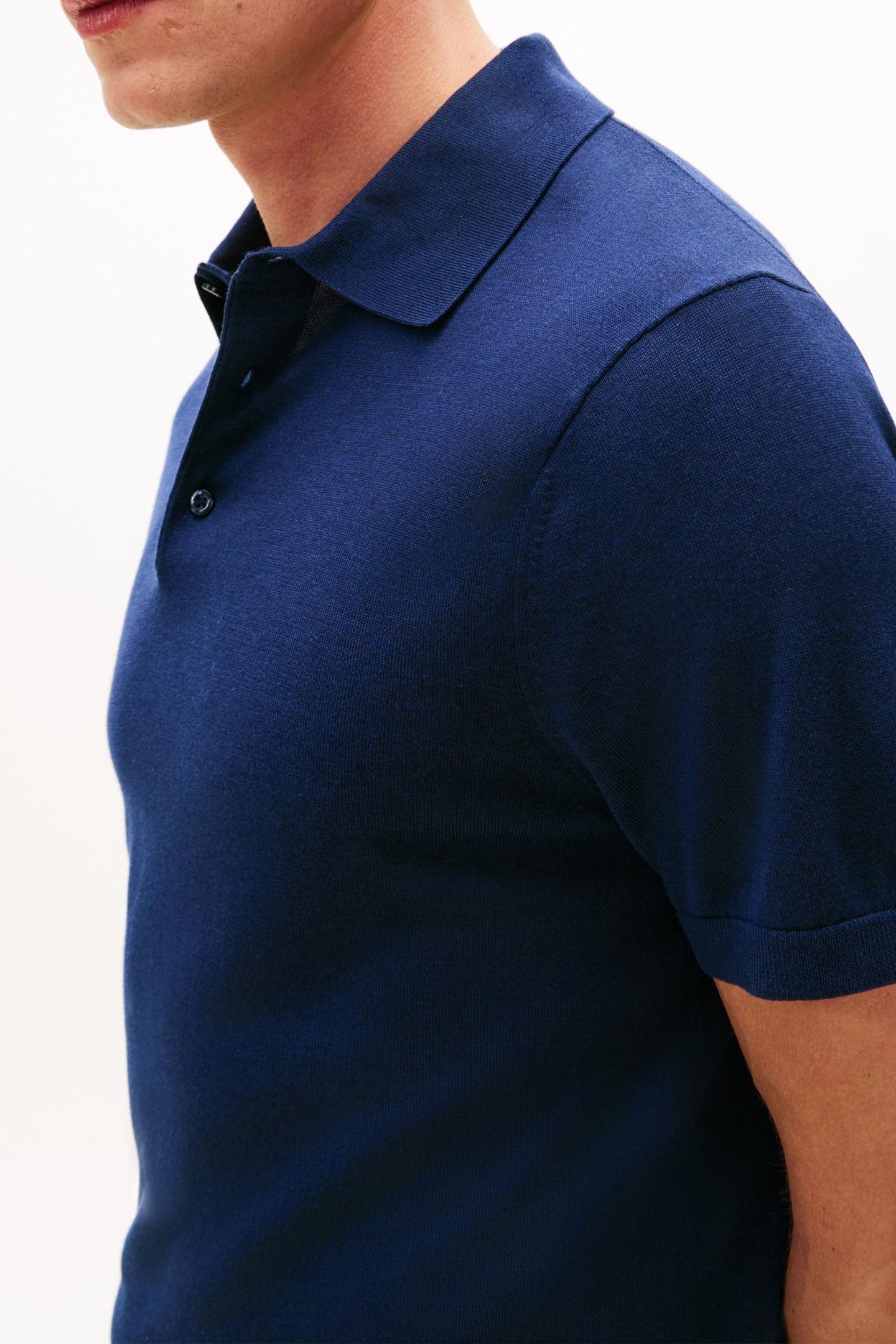 DC COTTON LYOCELL POLO NAVY IRIS 4