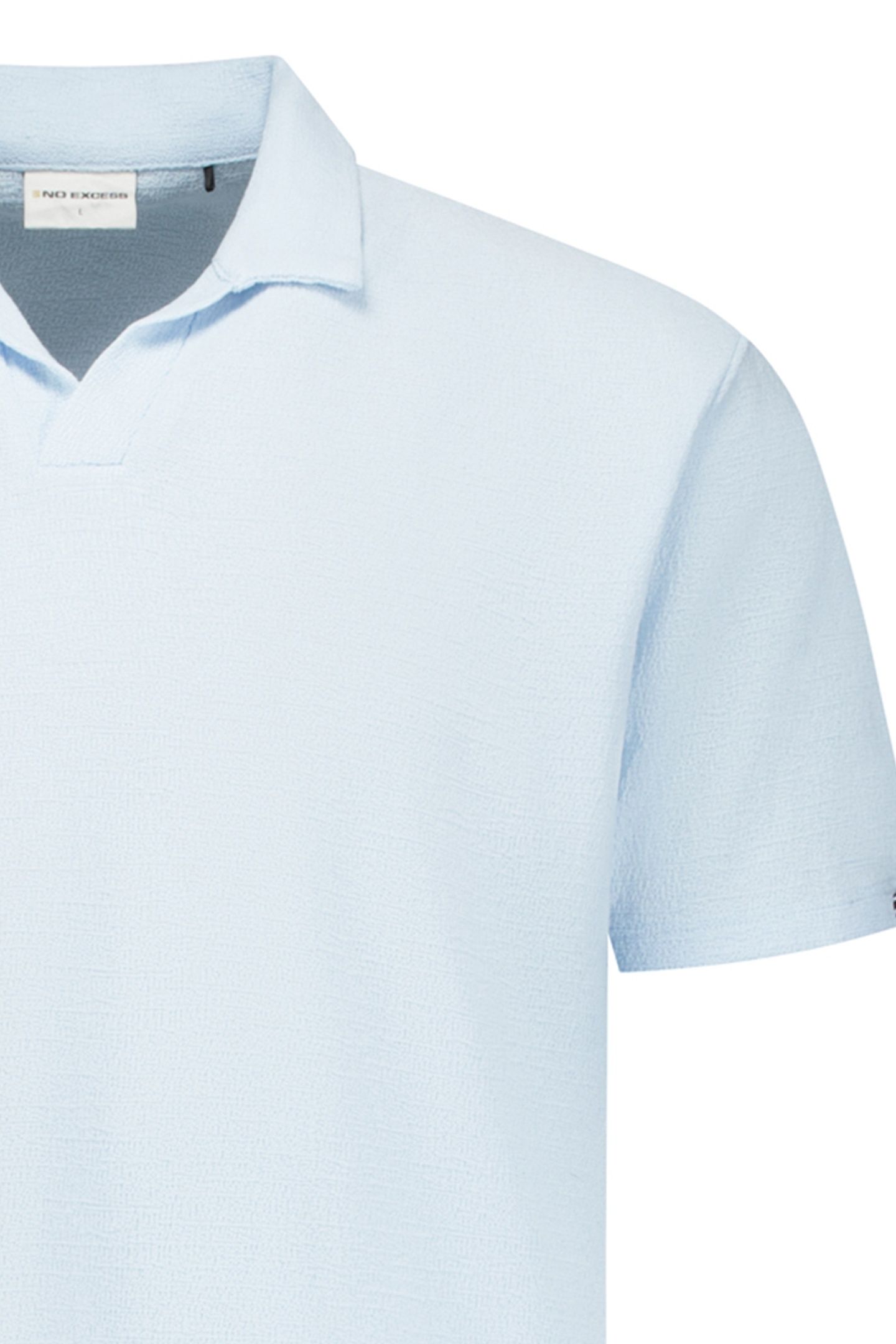 POLO V SOLID JACQUARD SKY 3