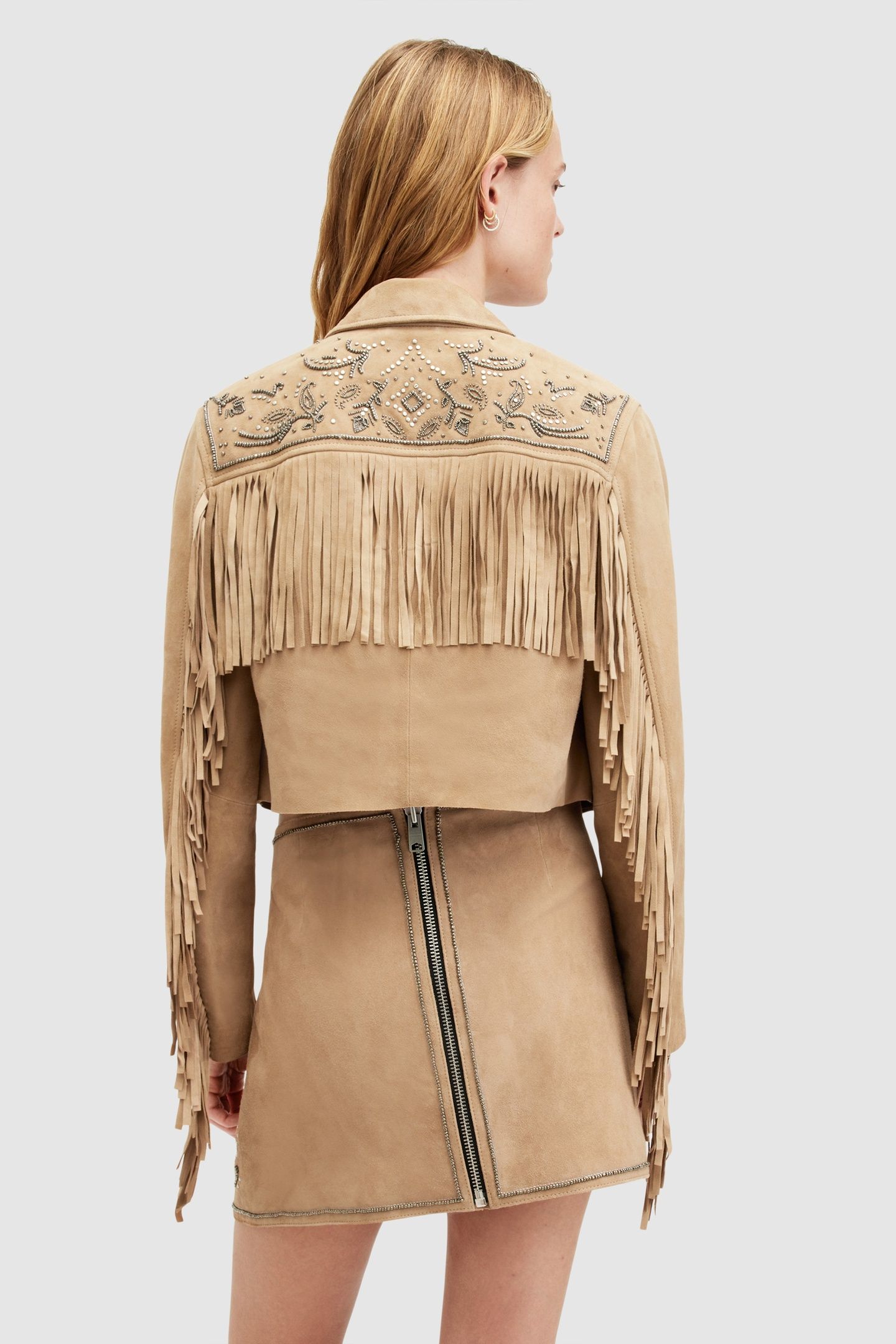 CORINNA SHAI BLAZER TAN BROWN 4