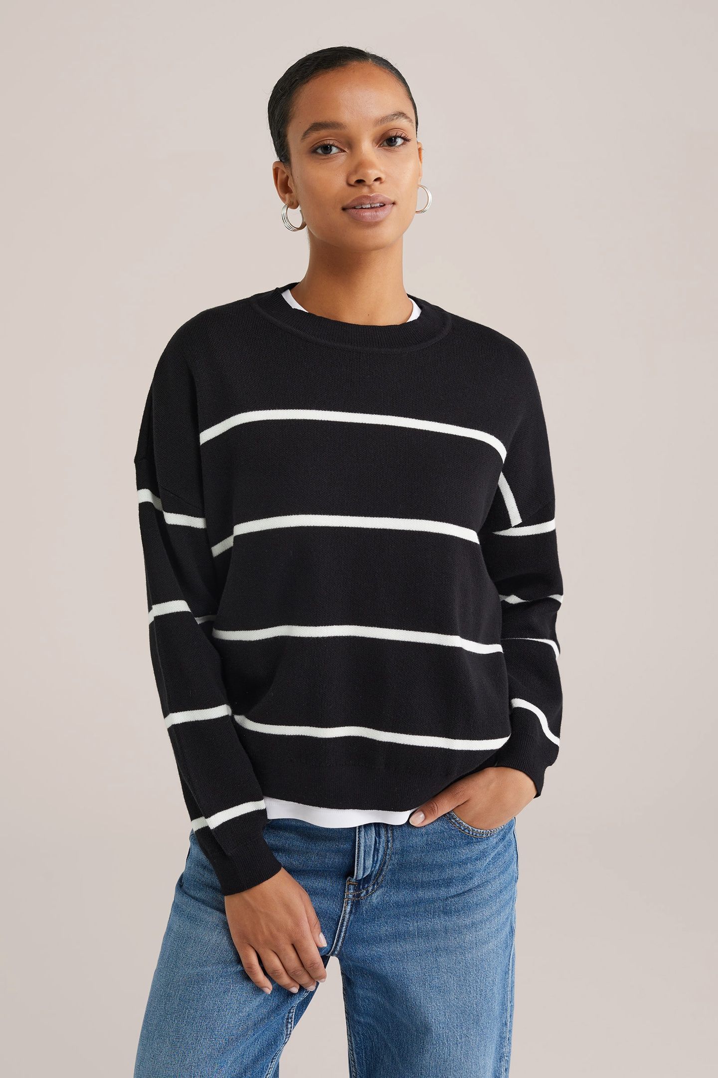 KNITTED PULLOVER BLACK 1