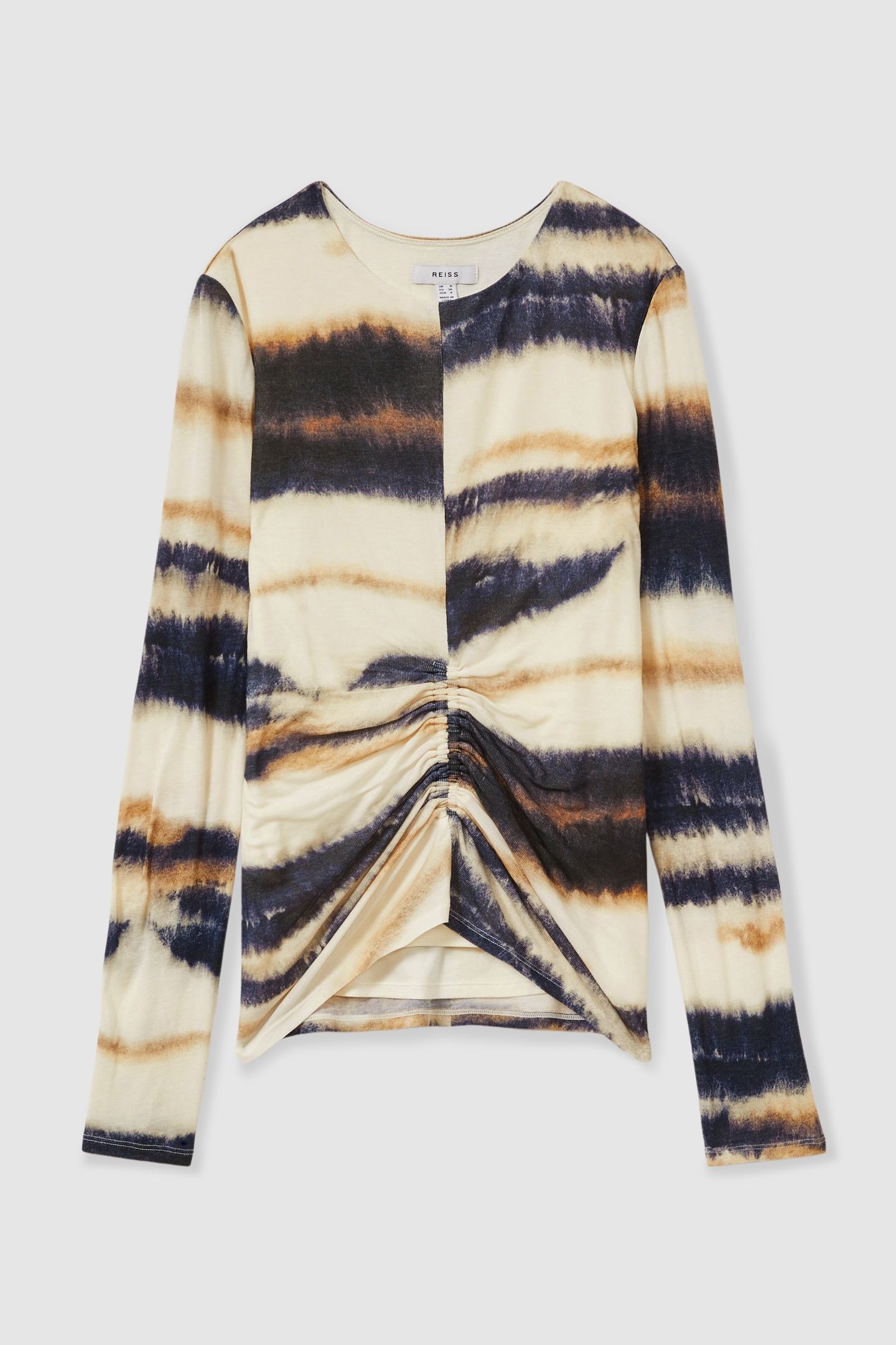 PRINTED JERSEY TOP CREAM/BLACK 3