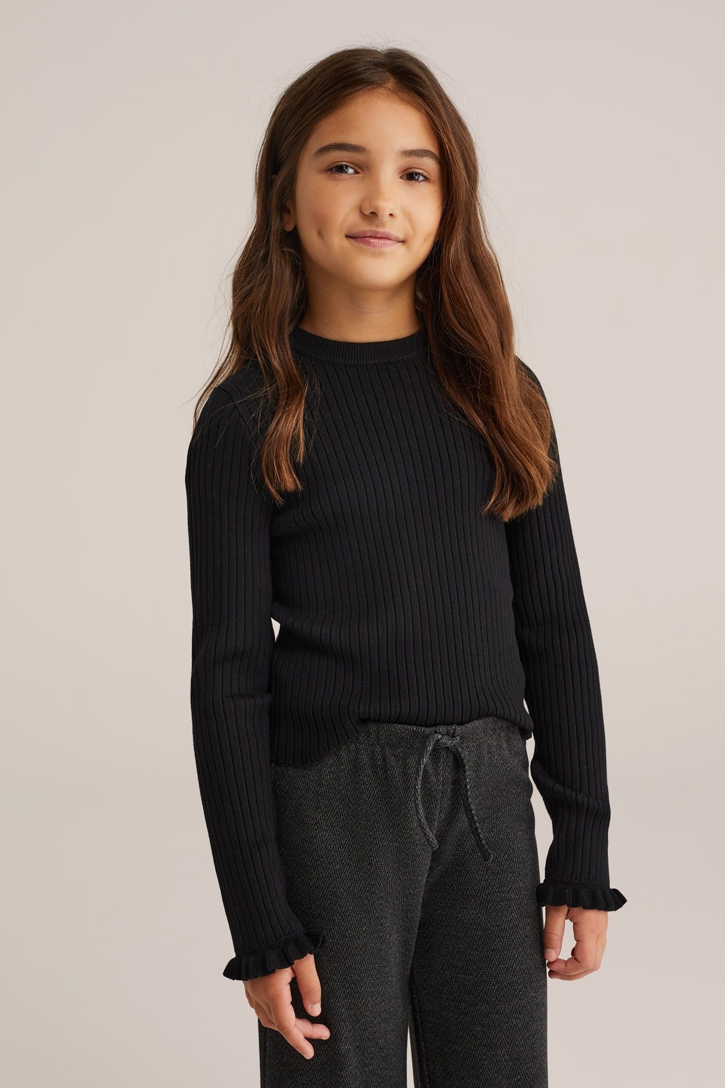 KNITTED PULLOVER BLACK 1