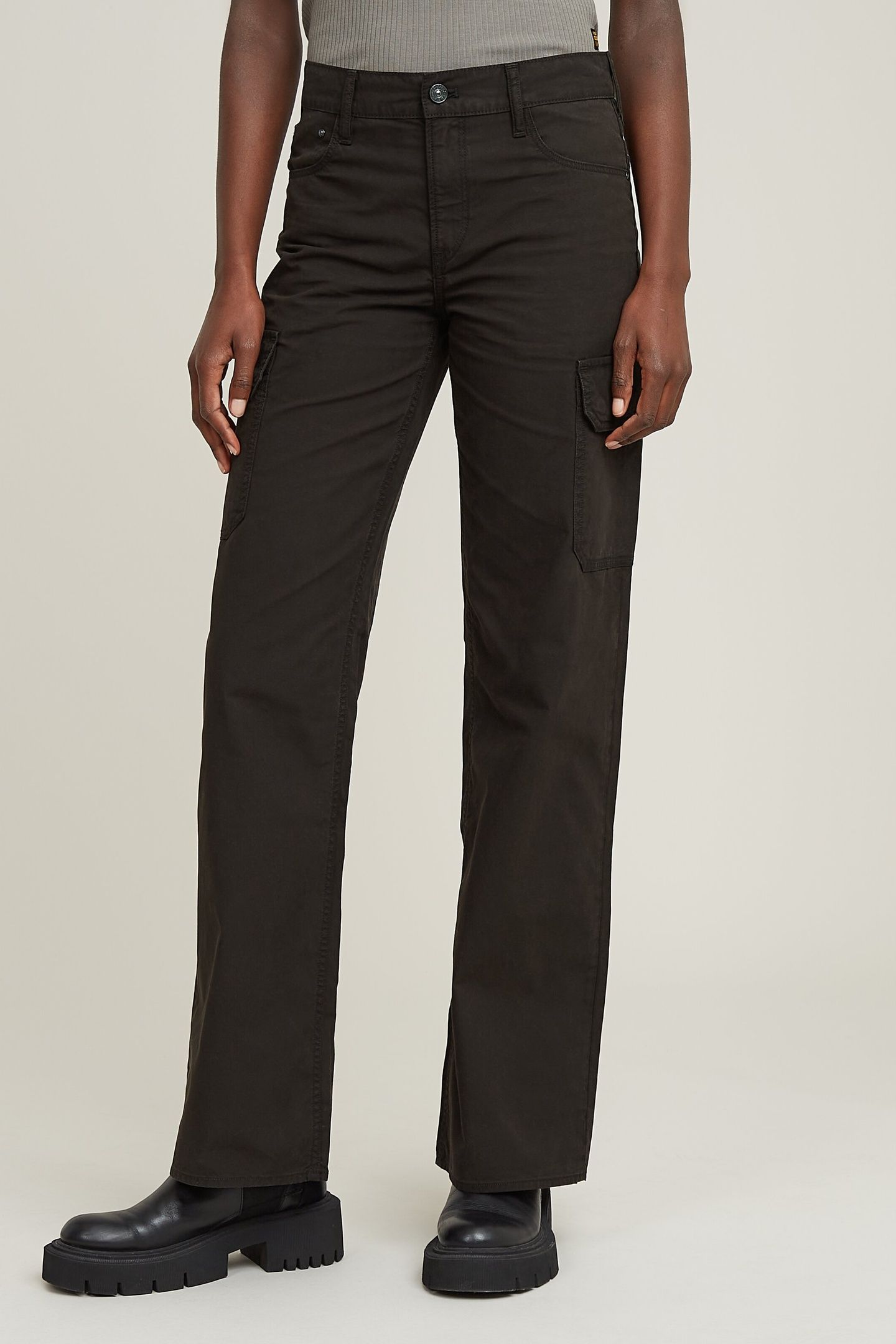 JUDEE CARGO PANTS DK BLACK GD 2