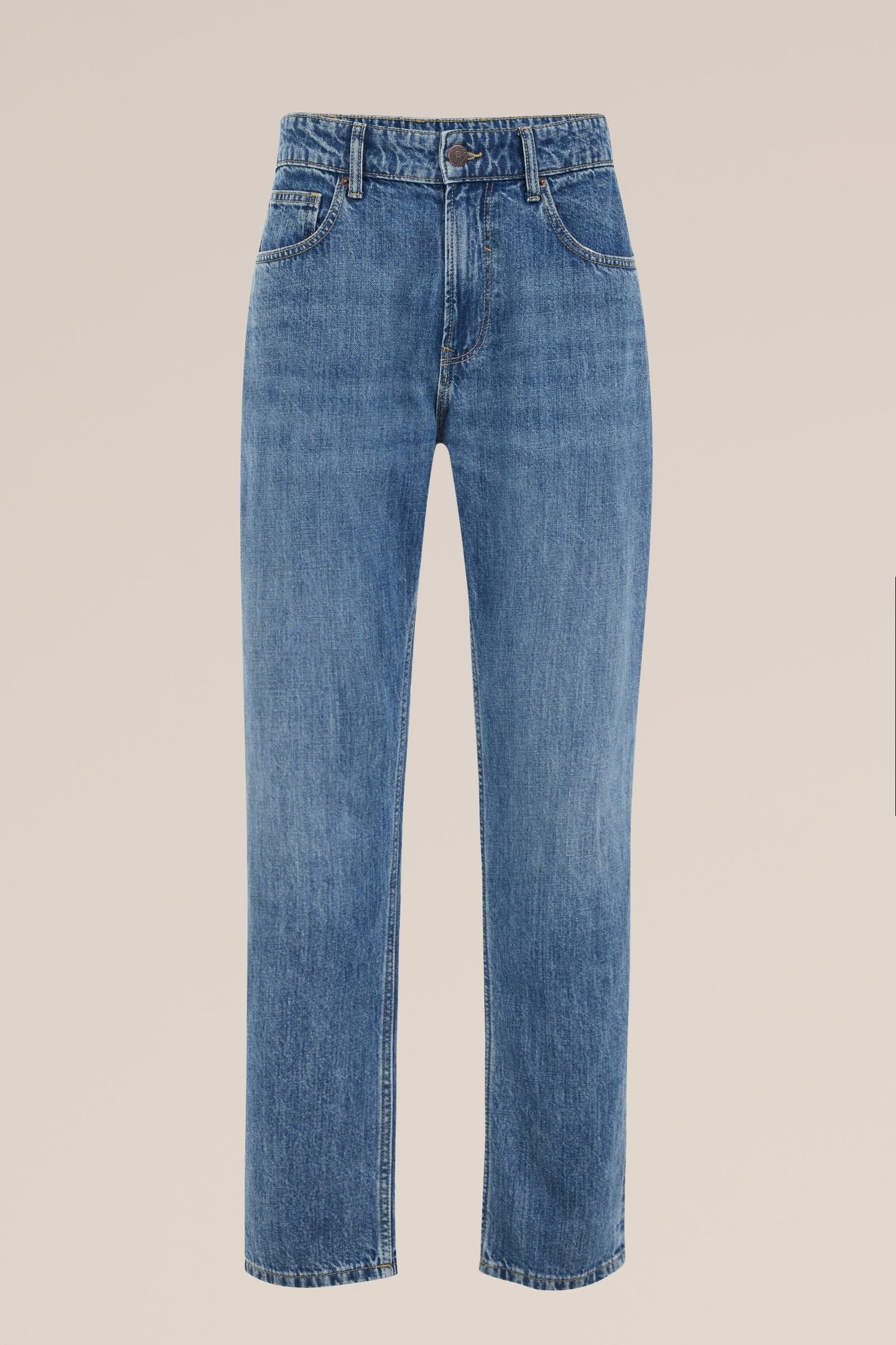 5-POCKET MID WAIST DARK BLUE 4