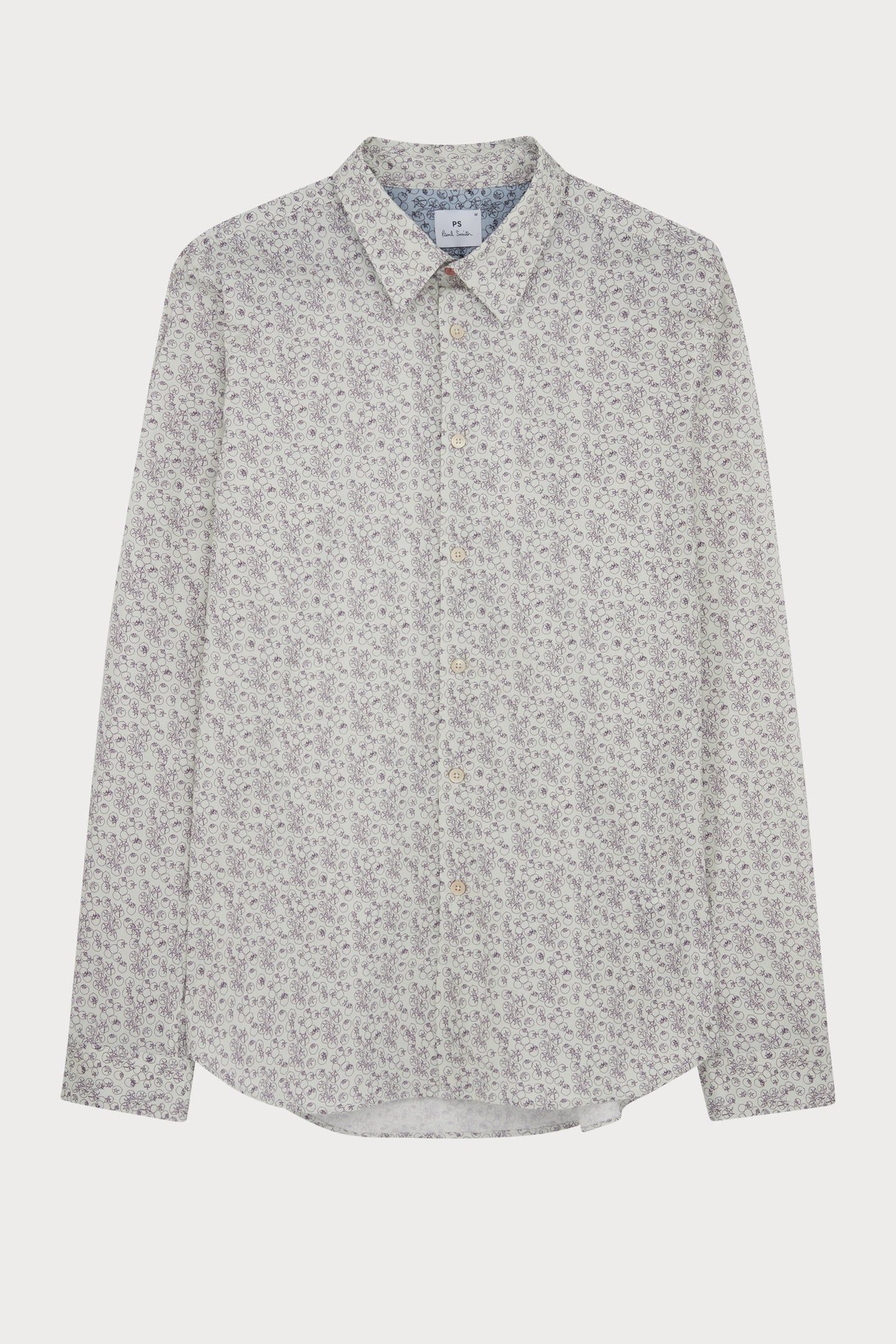LS TAILORED FIT SHIRT IVORY 1