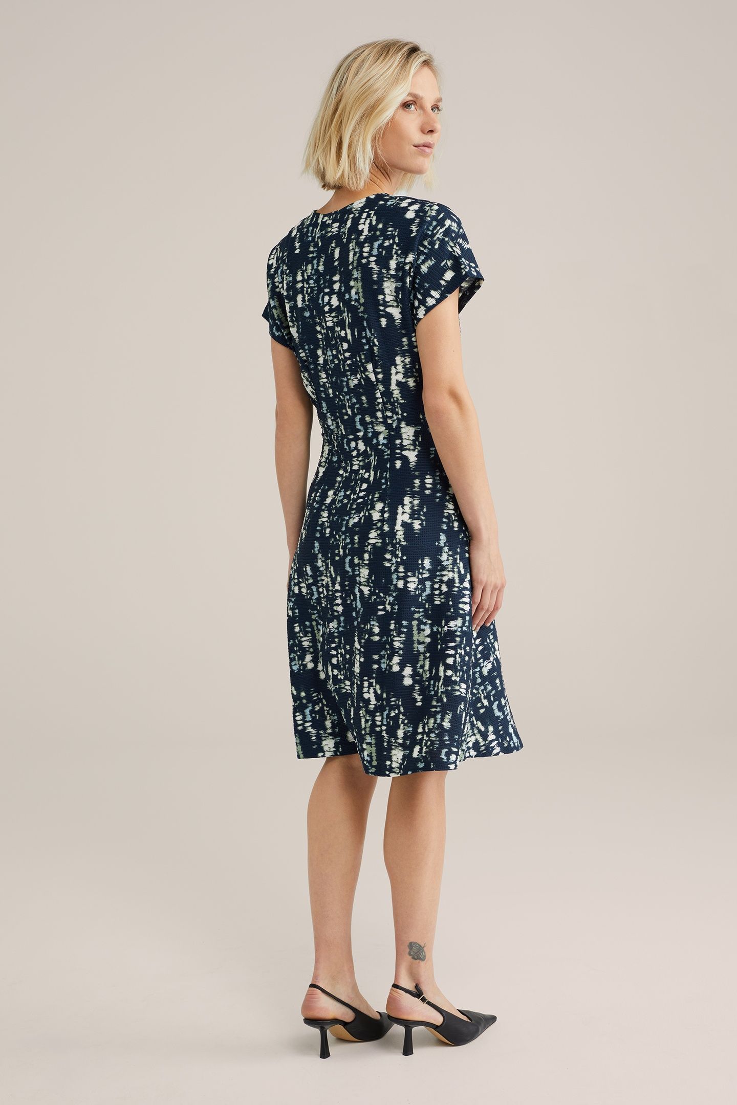 DRESS MID LENGTH NAVY BLUE 3