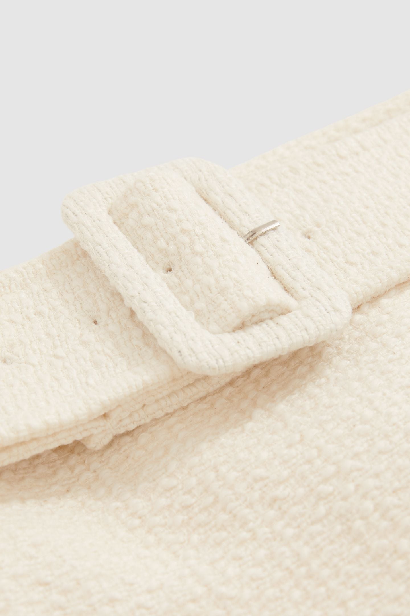 TEXTURED MINI SKIRT WHITE 5