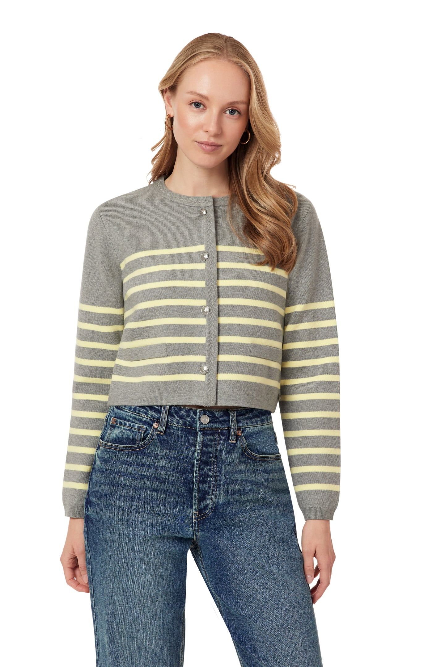 SWEATER MEDIUM GREY HEATHER/YOUNG WHEAT 3