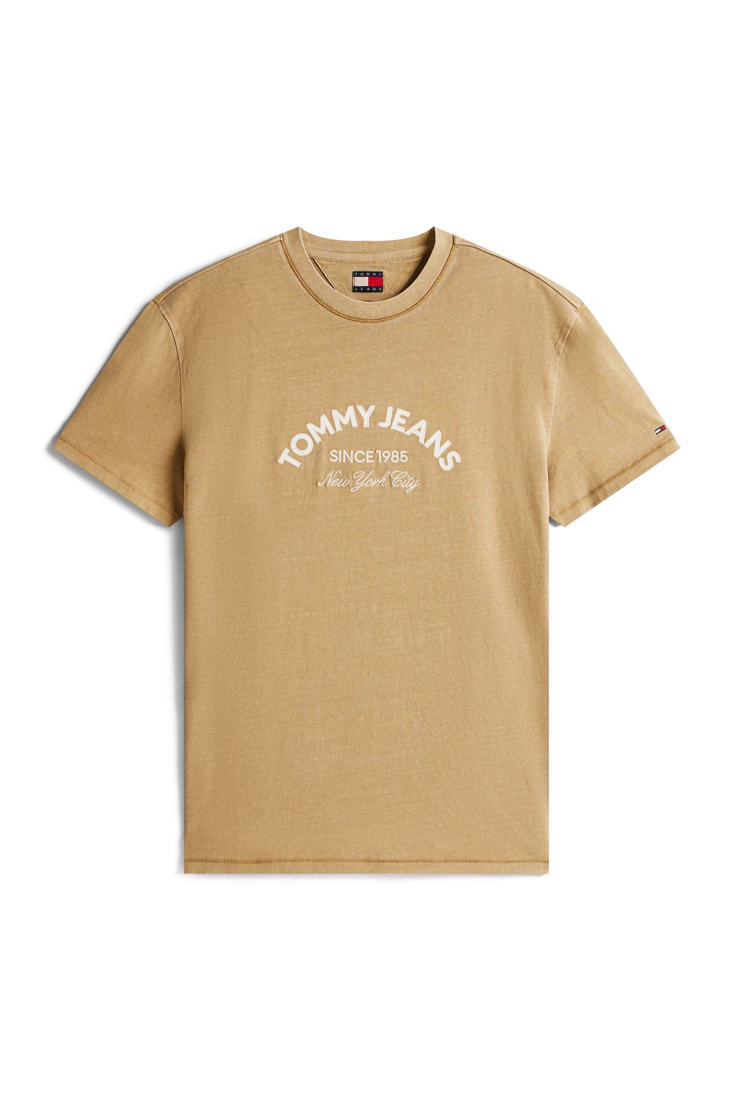 ARCH LOGO TEXTURED T-SHIRT DARK DUNE 4