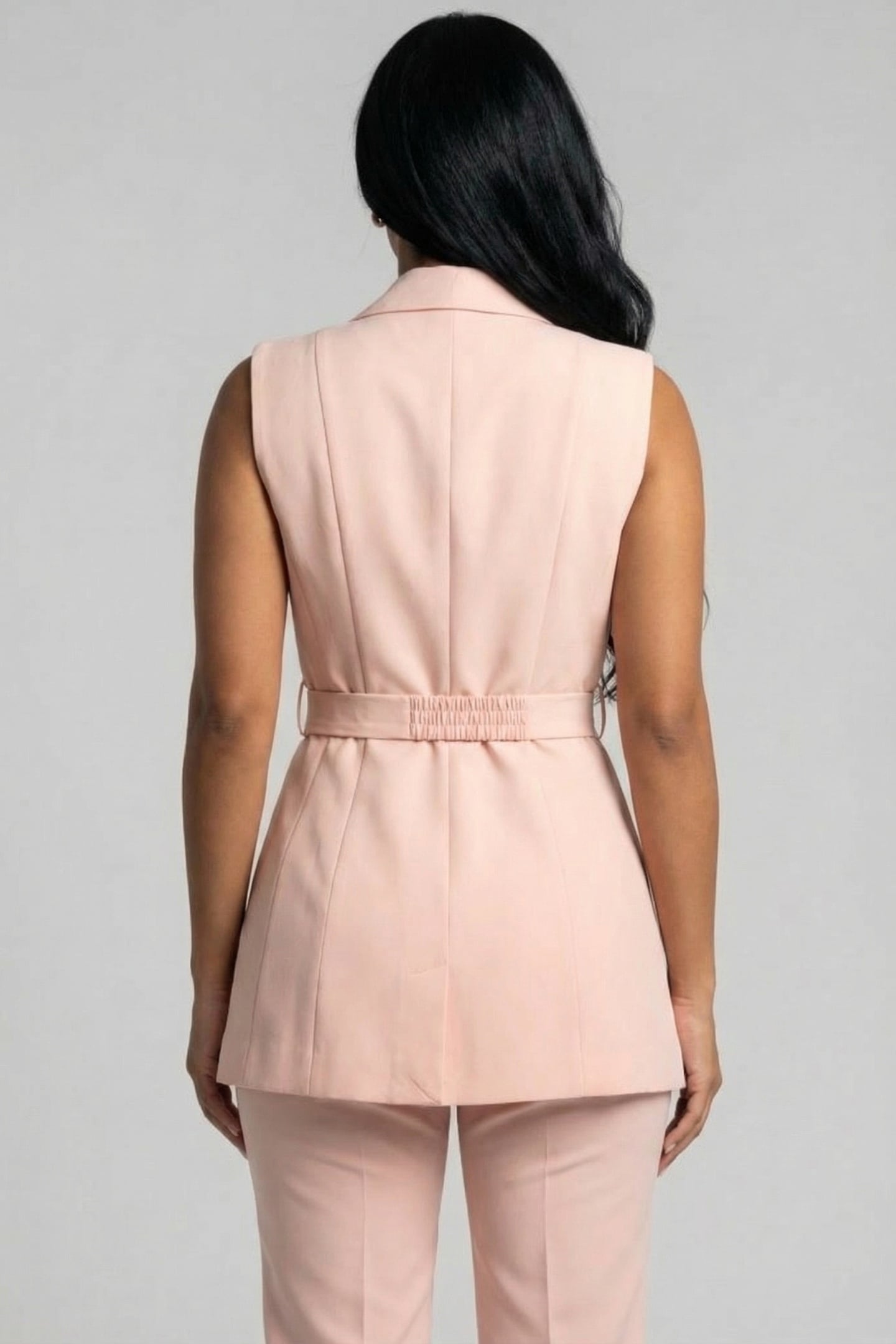 MARCIANO BY GUESS BECKY BELTED VEST NECTAR PEACH 2