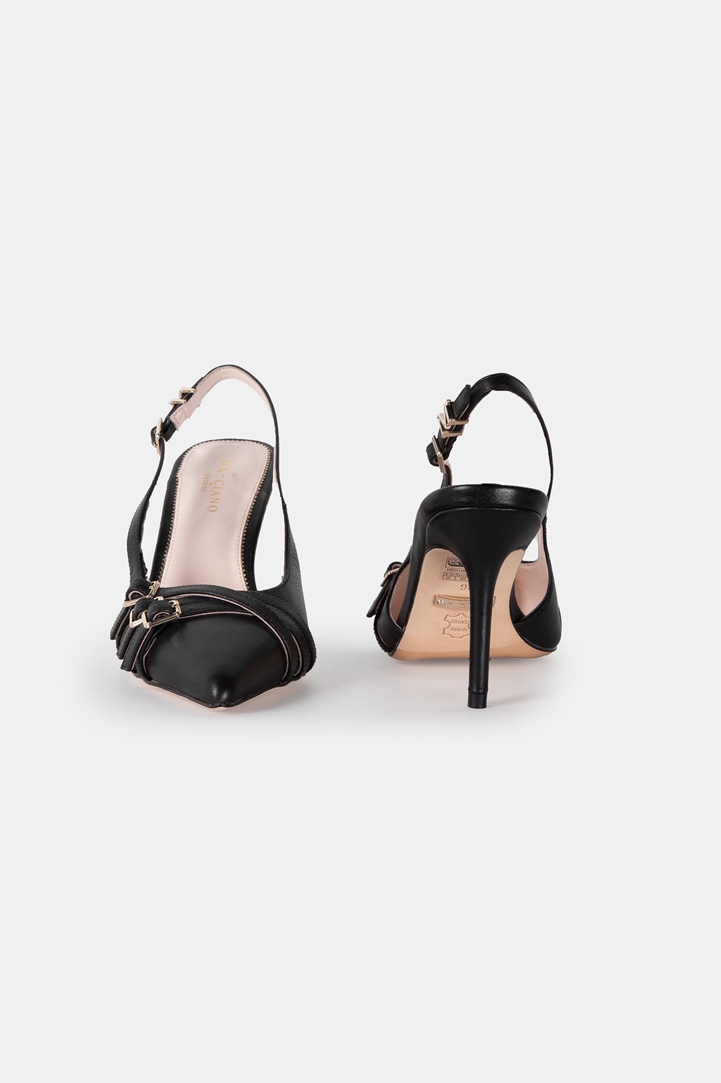 MARCIANO BY GUESS SLING BACK BUCKLE JET BLACK 3