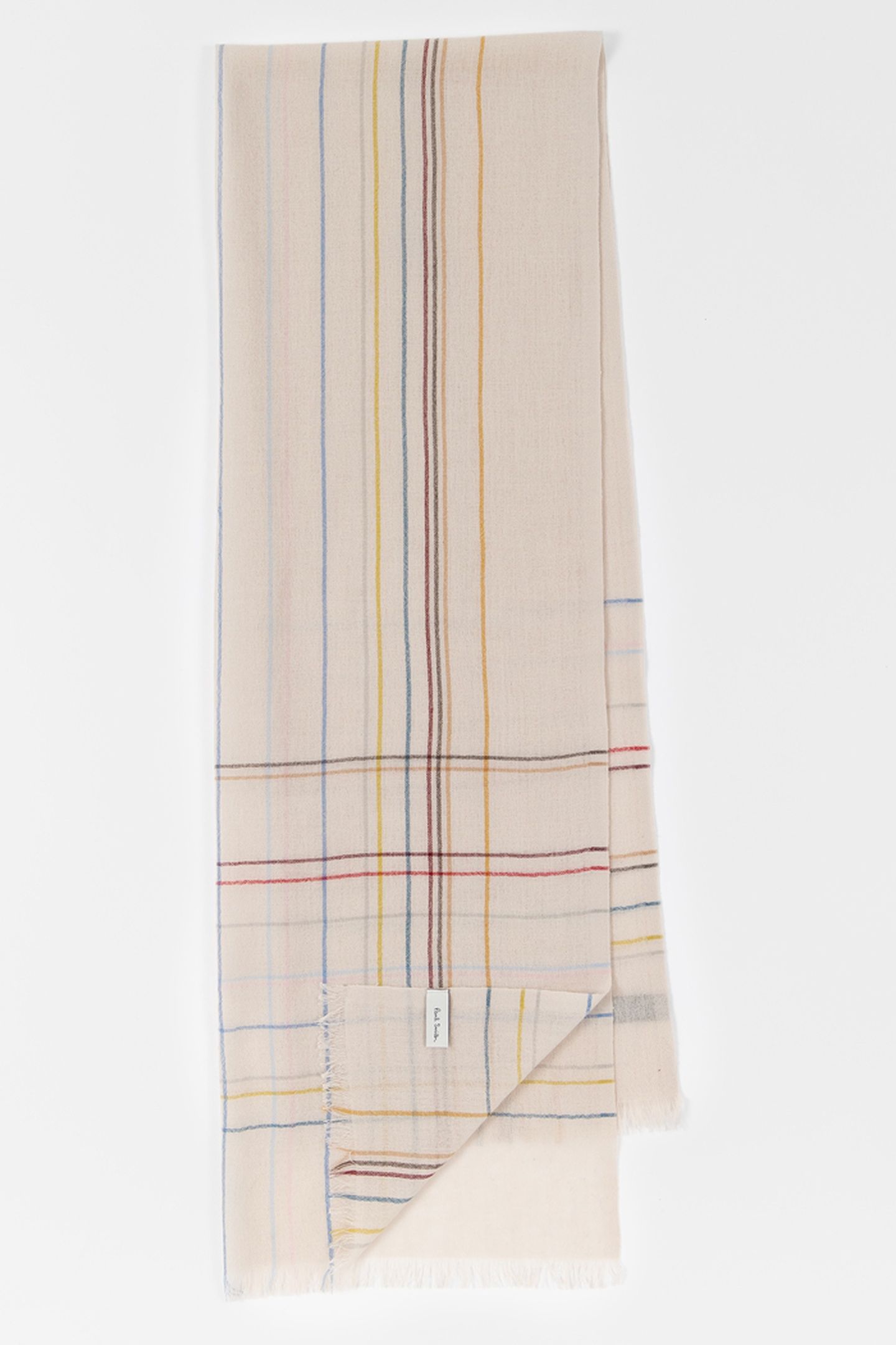 WOSCARF BRKN SIG CHCK OFF WHITE 5