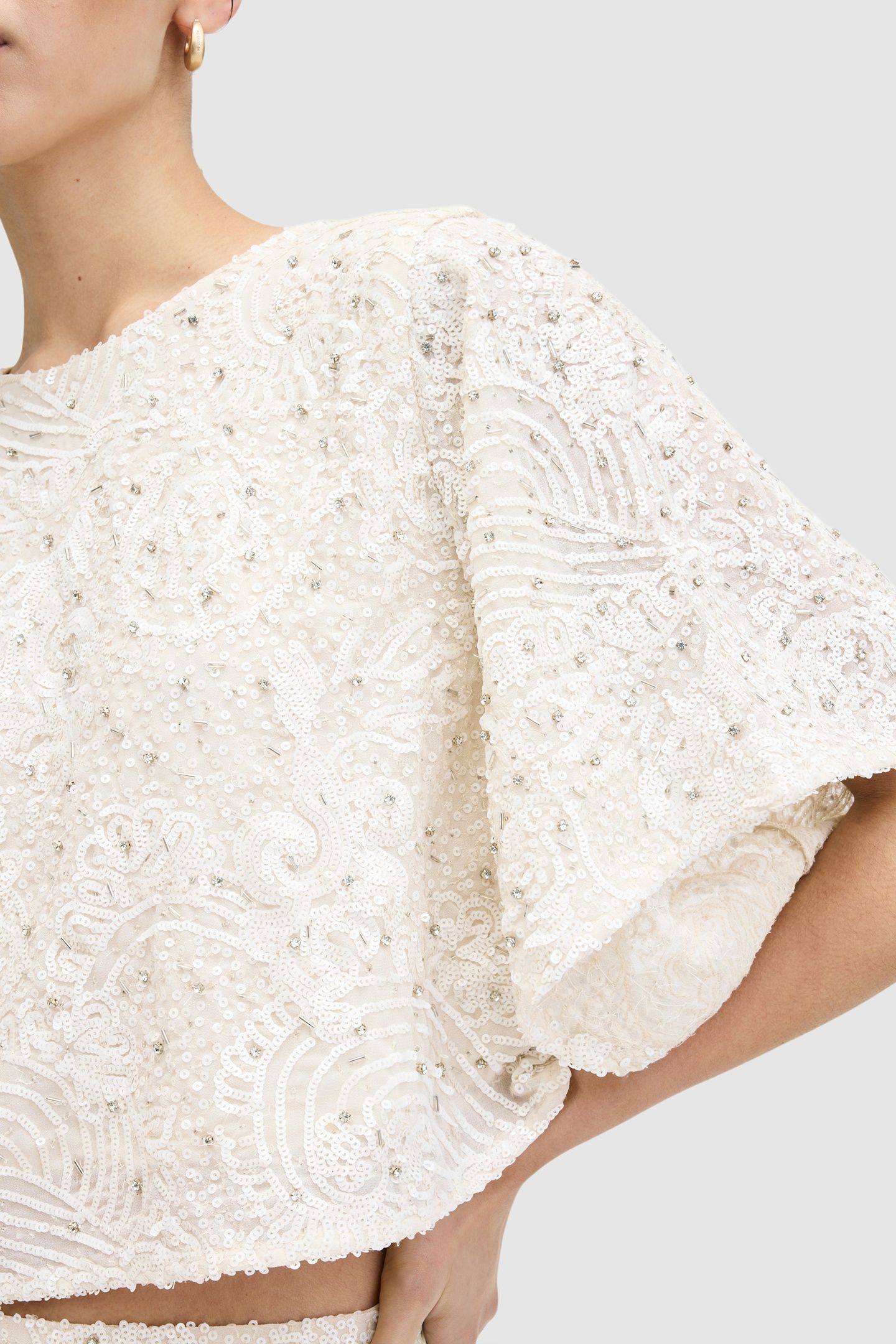 IVY EMB TOP ECRU WHITE 8