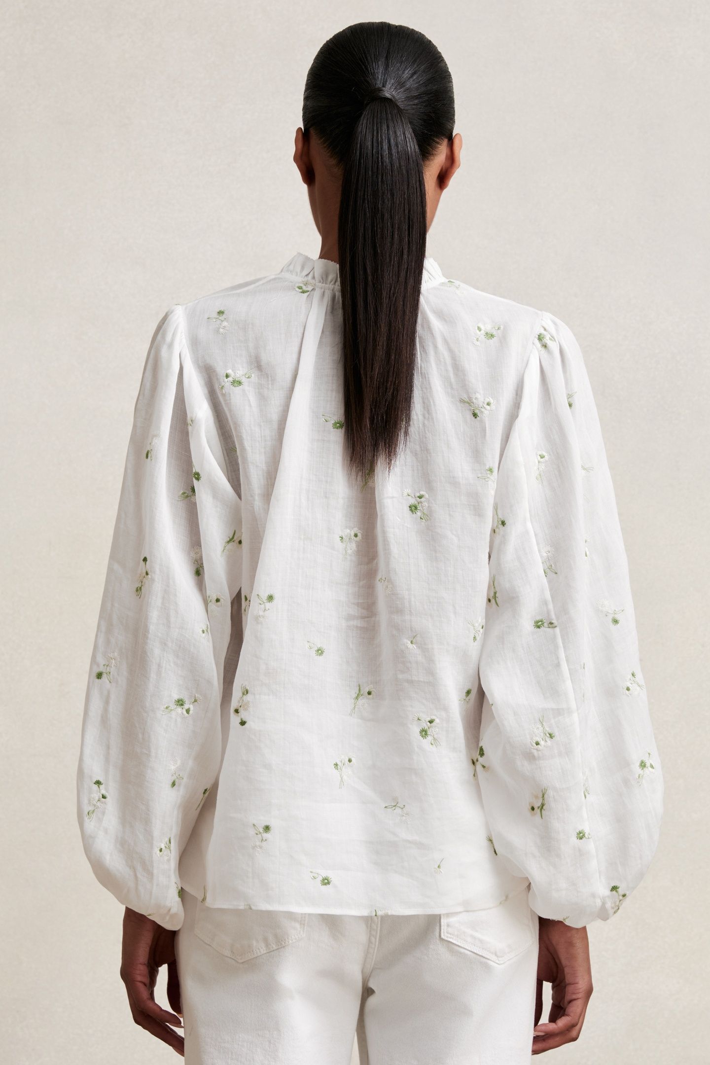 EMBROIDED TOP IVORY 2