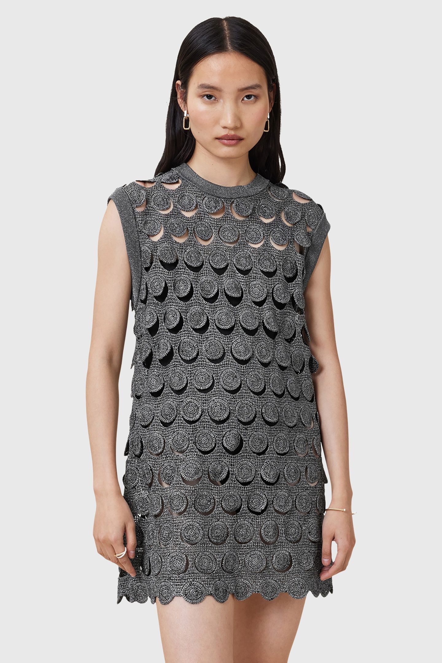 IRIS DRESS GUNMETAL GREY 1