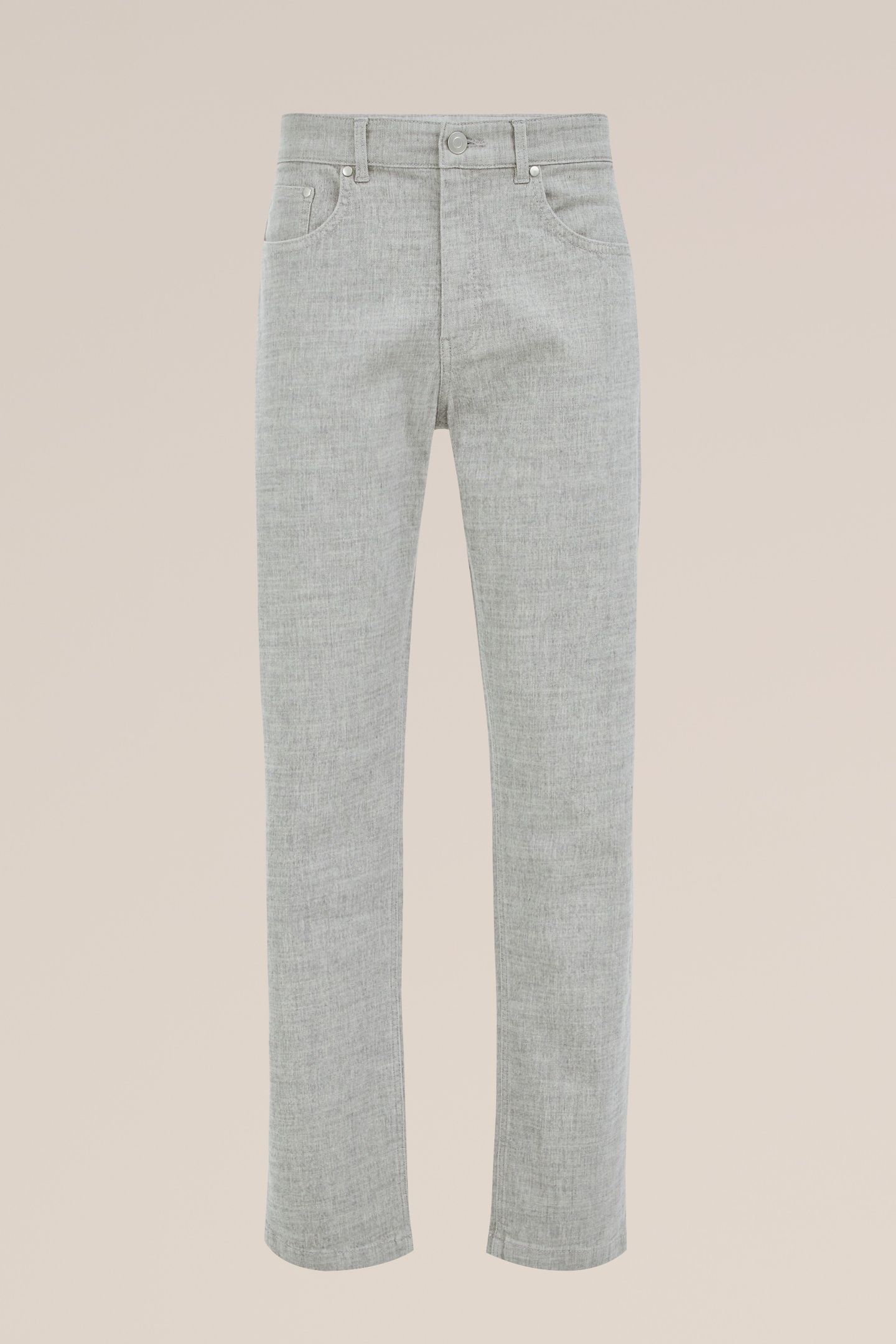 5-POCKET MID WAIST BLENDED LIGHT GREY 4