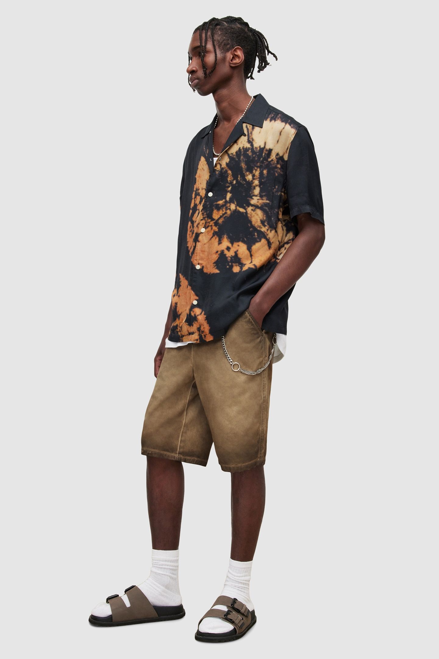 ALBANY SHORT ASH KHAKI BROWN 4
