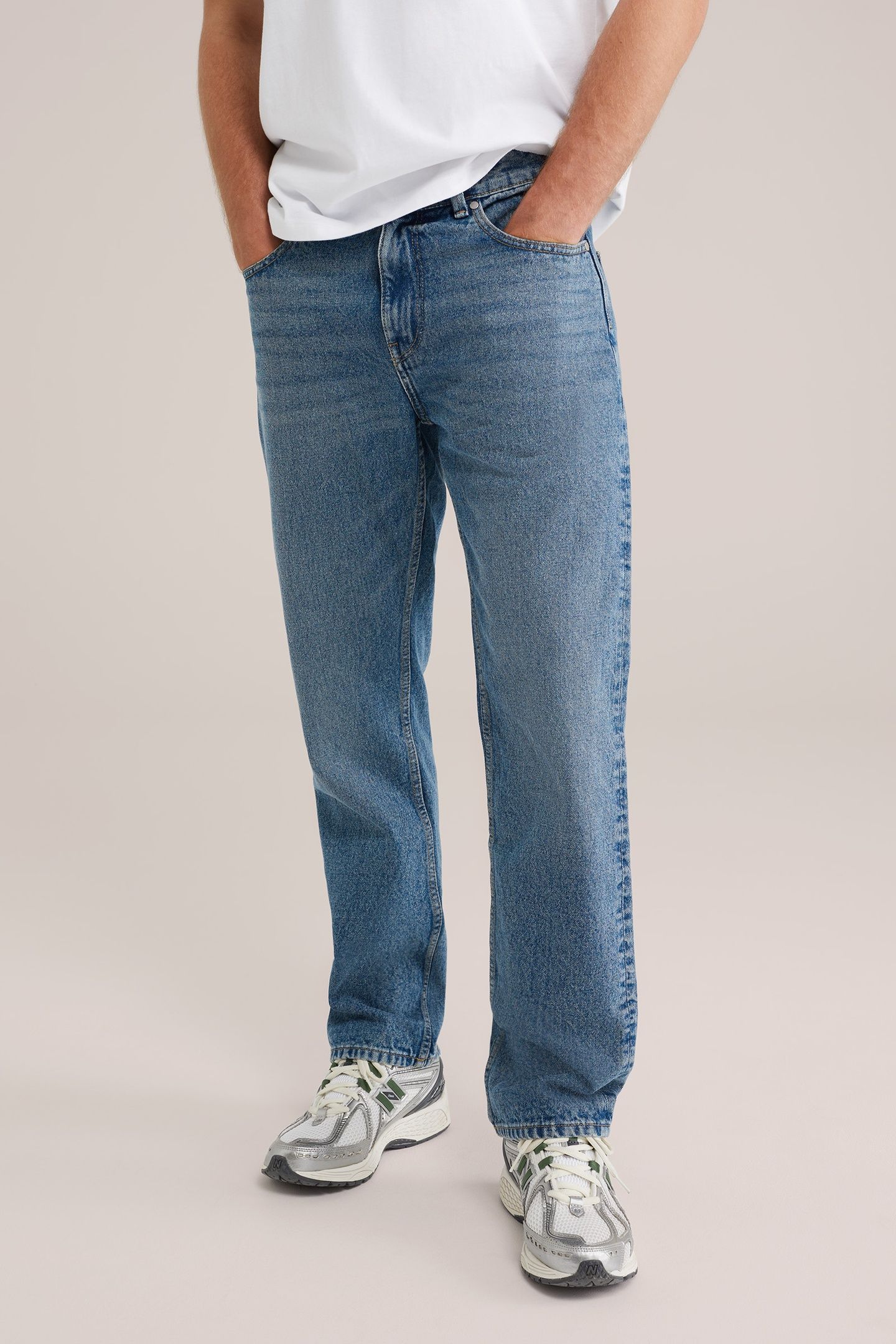 5-POCKET MID WAIST BLUE 1