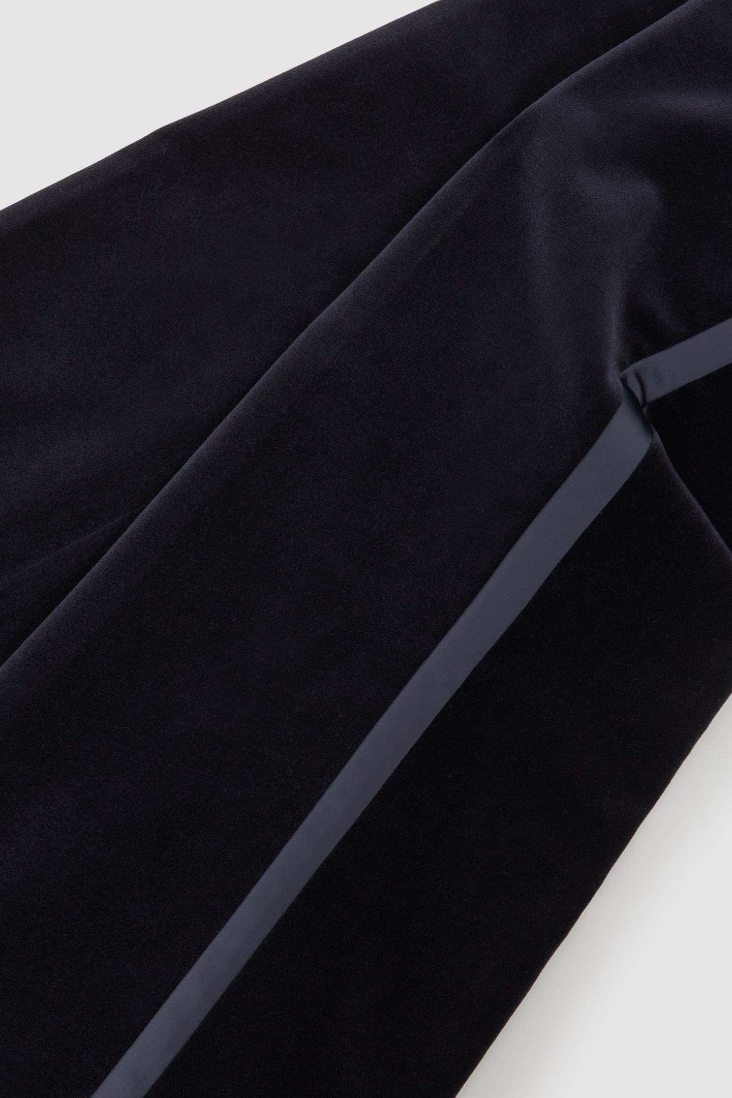 VELVET FLARE TROUSER NAVY 4