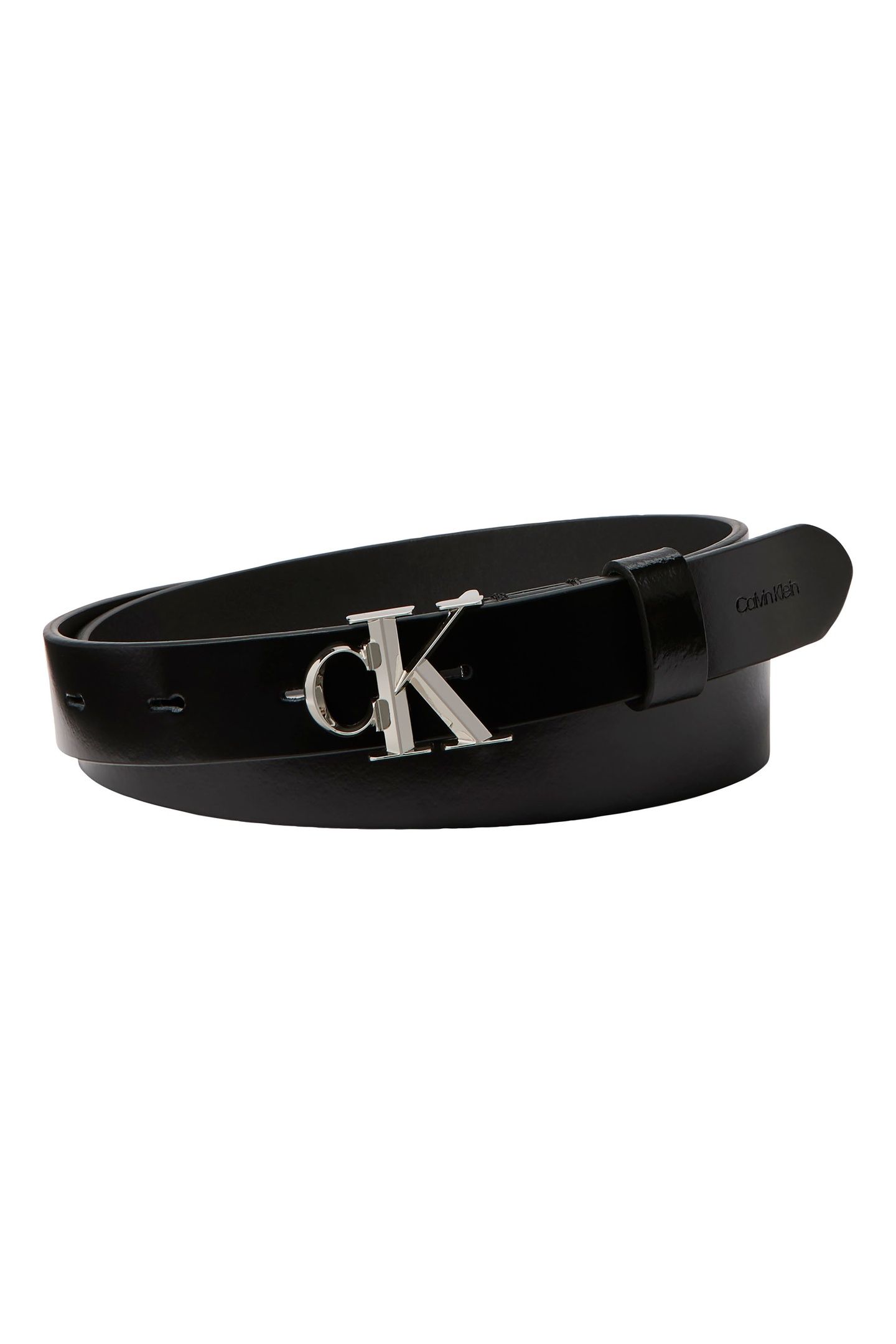 FACET BUCKLE SHINY STRAP BLACK/SHINY NICKEL 1