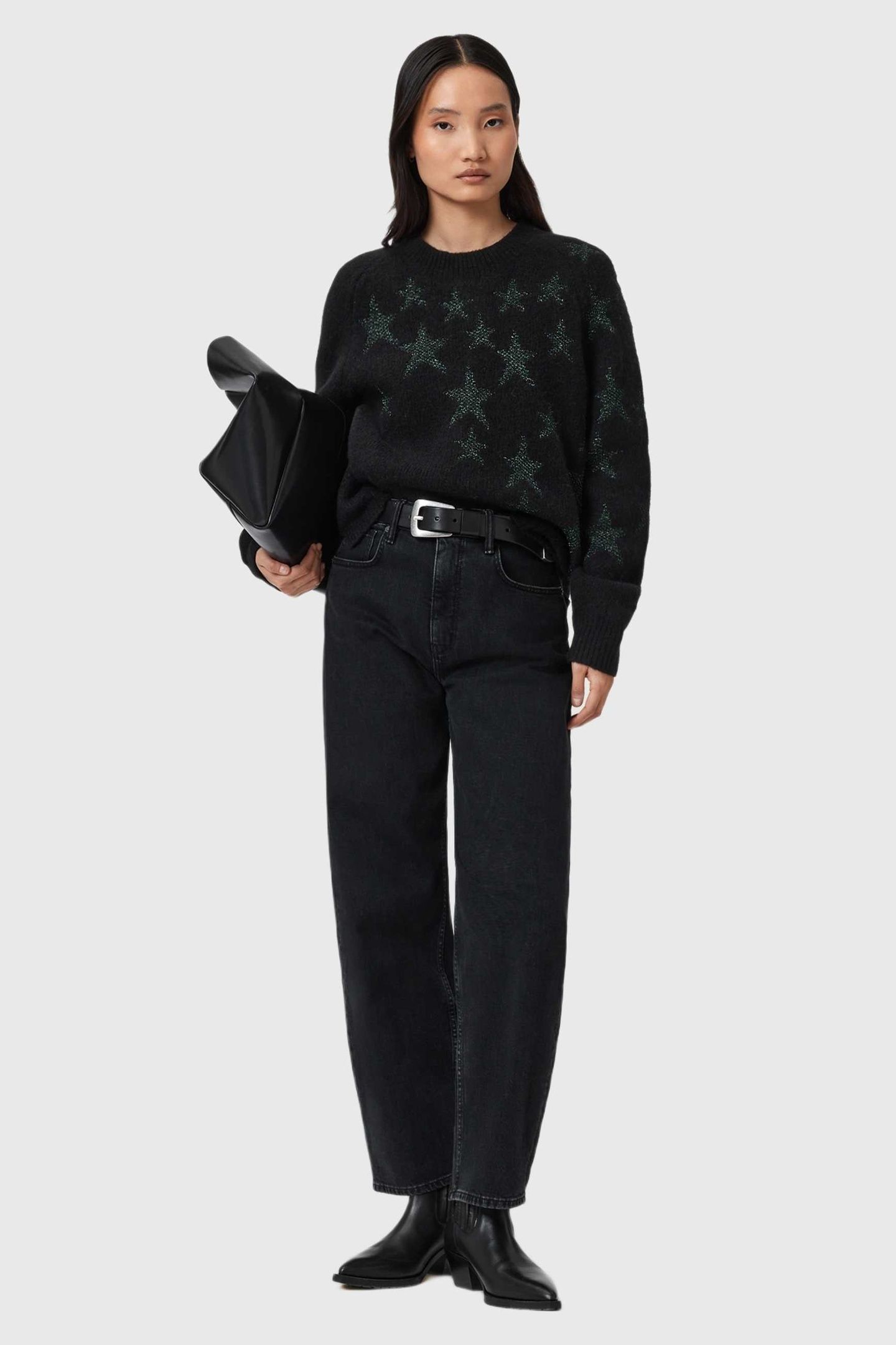 COSMOS JUMPER BLACK/GREEN 5