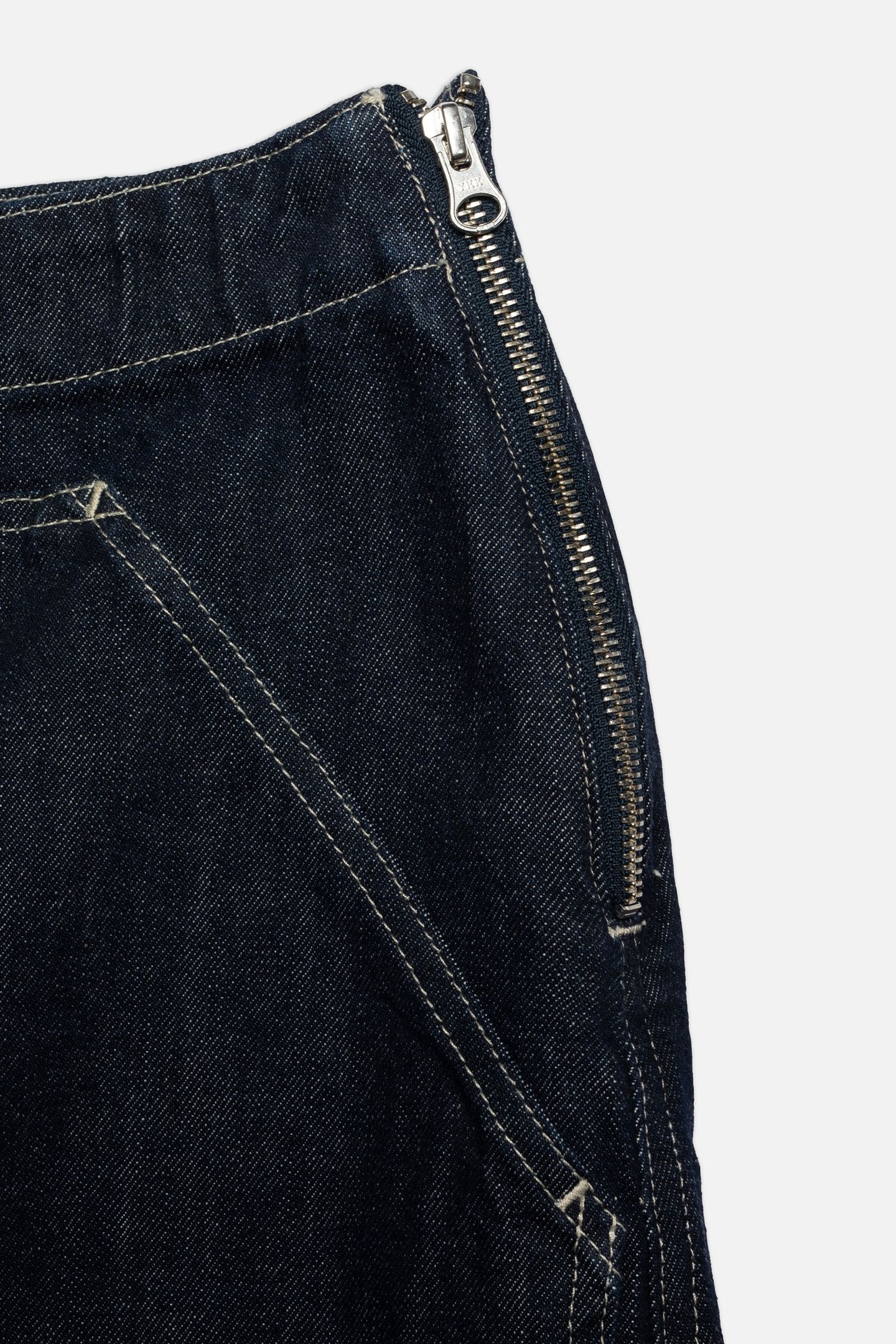 ELVY WORKWEAR DENIM SKIRT DARK BLUE 6