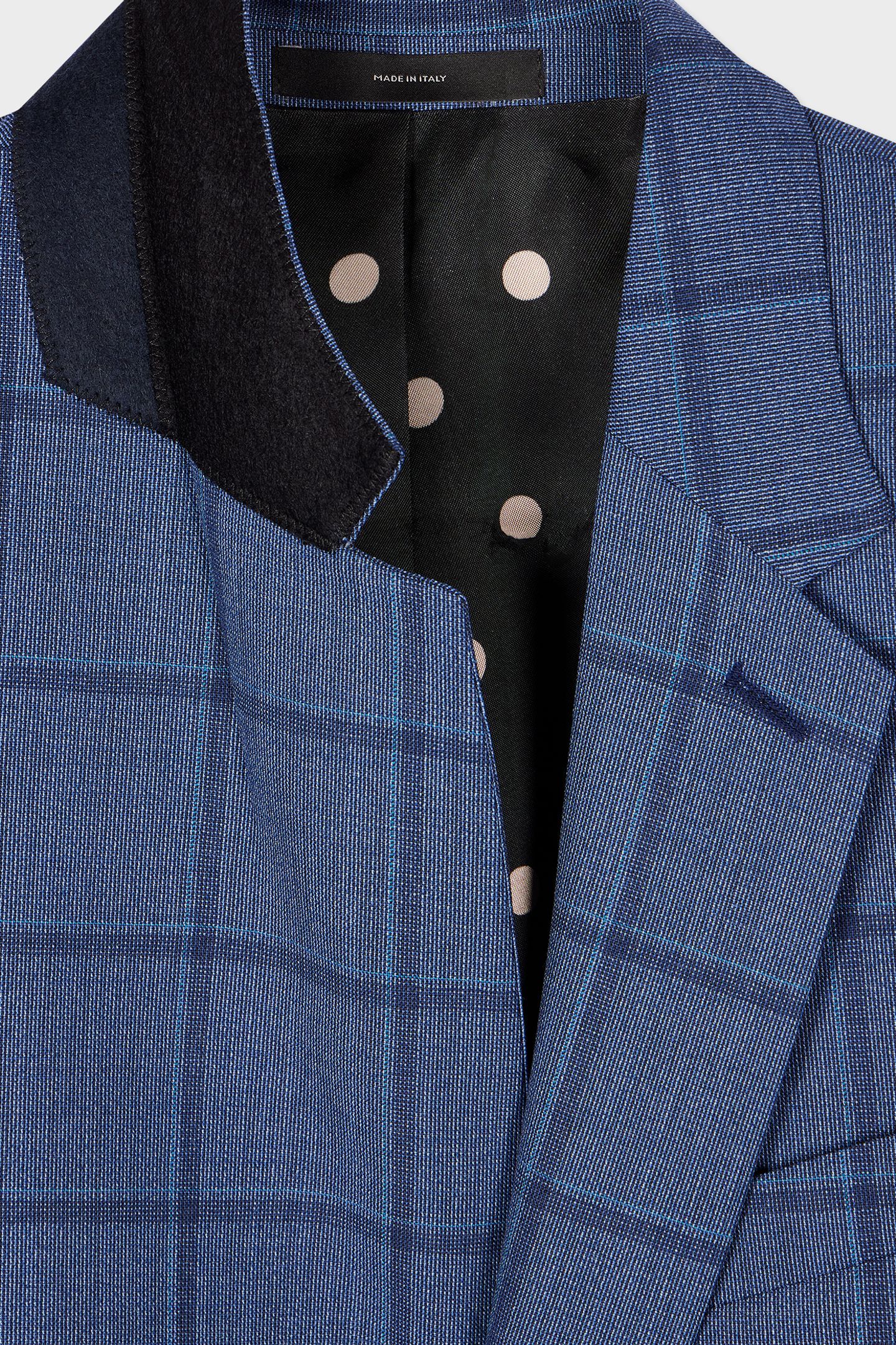 GENTS TAILORED FIT 2BTN JACKET PETROL BLUE 8