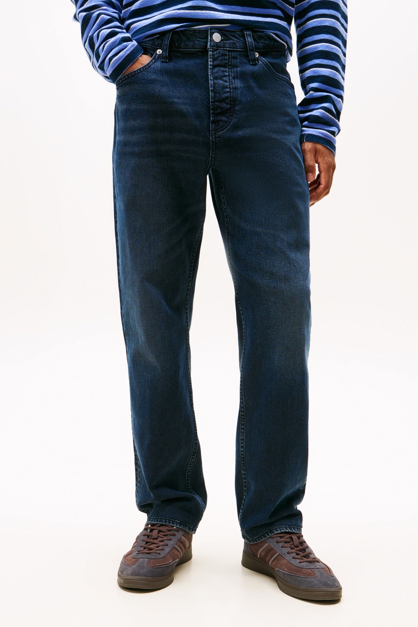 RYAN SLIM STRAIGHT JEANS DENIM BLUE BLACK 1