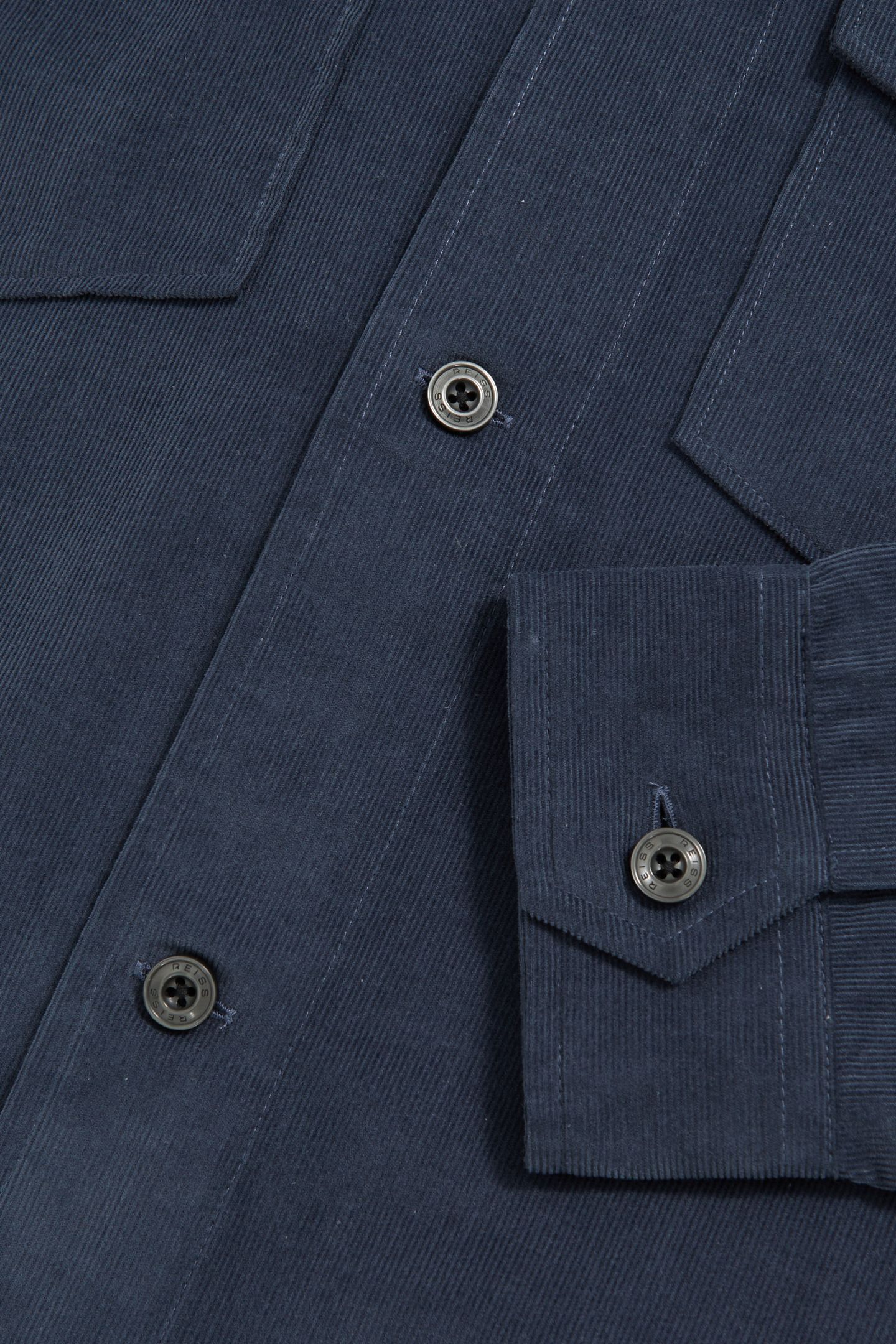 LS CORD TWIN POCKET OVERSHIRT AIRFORCE BLUE 5