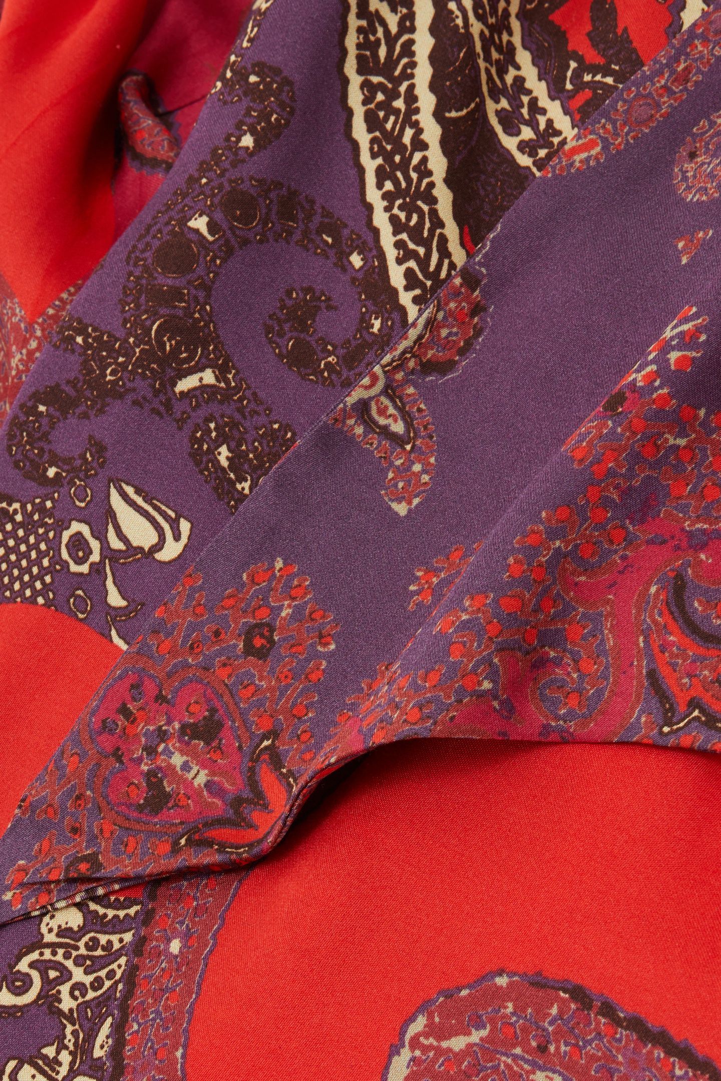 PAISLEY PRINT TOP RED 5