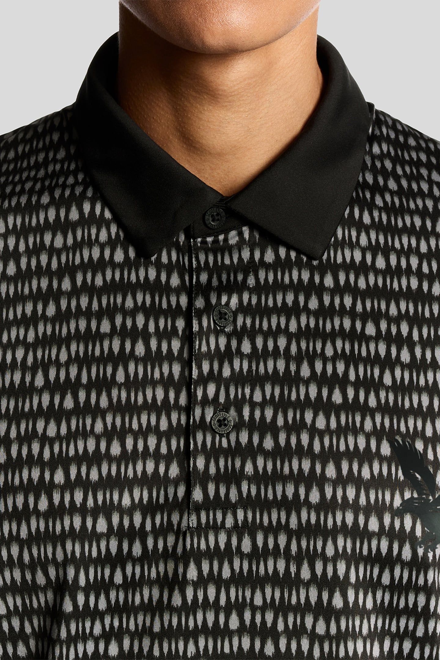 GOLF DIVOT POLO SHIRT JET BLACK 5