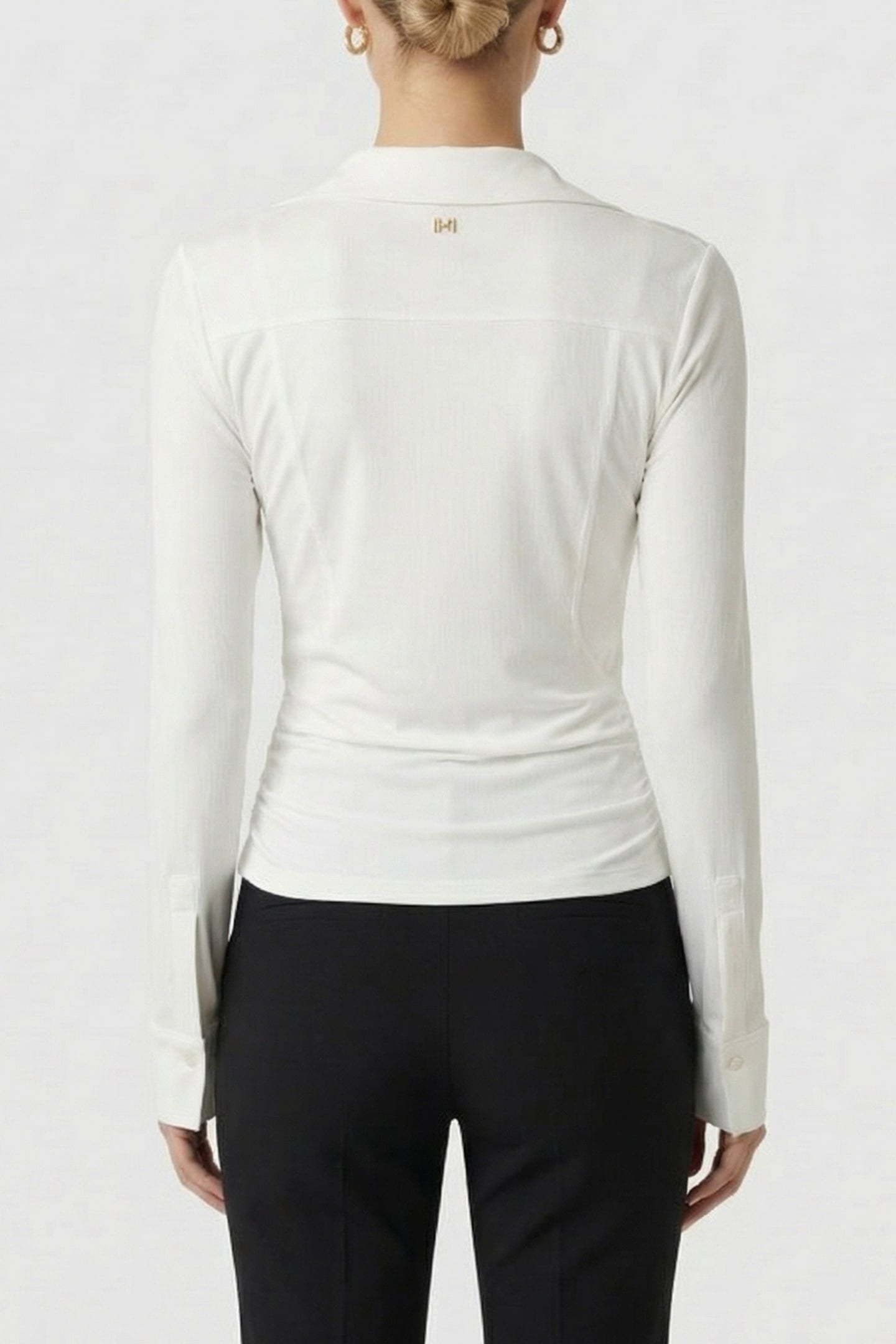 MARCIANO BY GUESS ILARY WRAP LS TOP MACADAMIA 2