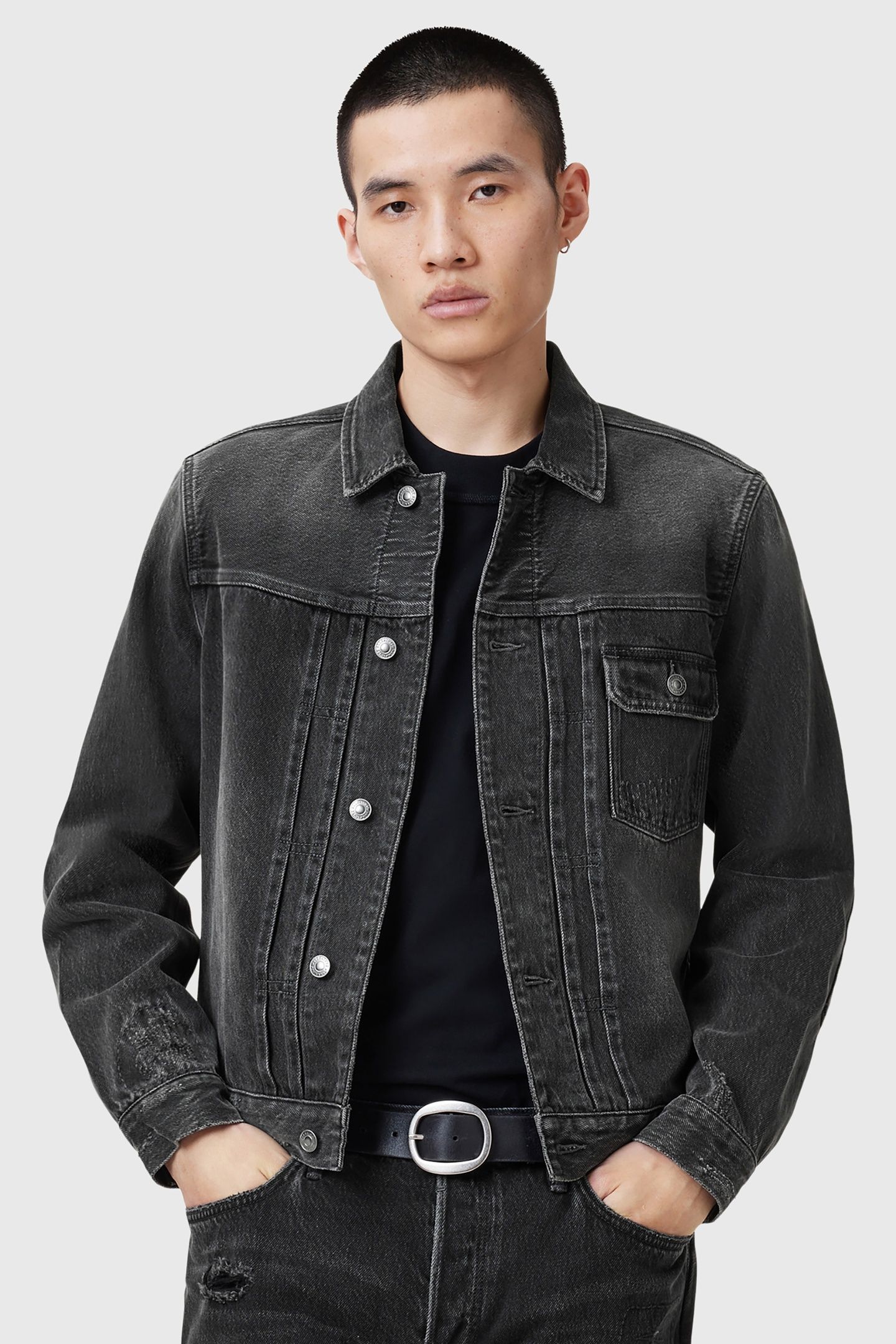 JAYGER JACKET WASHED BLACK 5