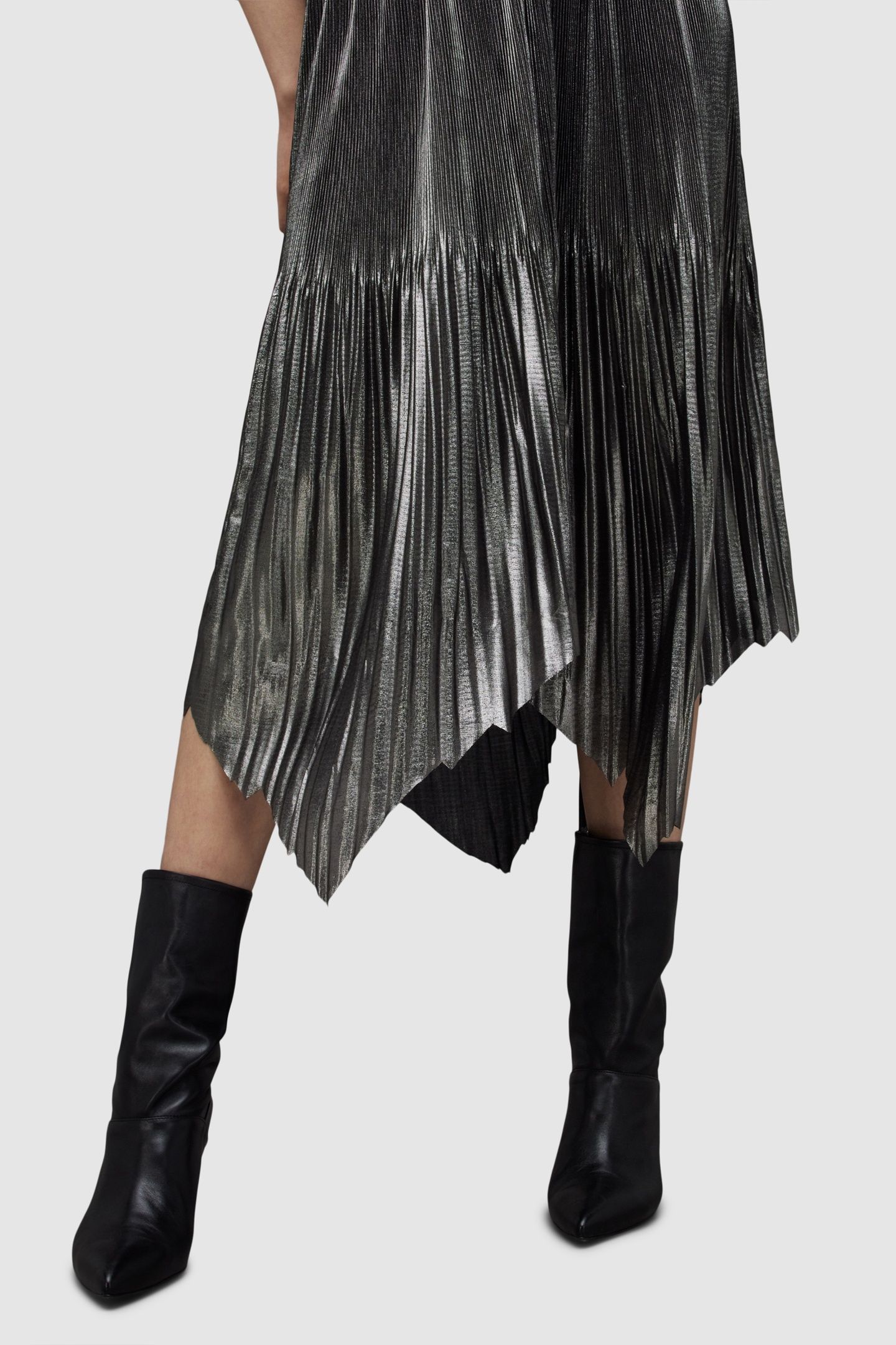 LERIN METALLIC SKIRT SILVER 6
