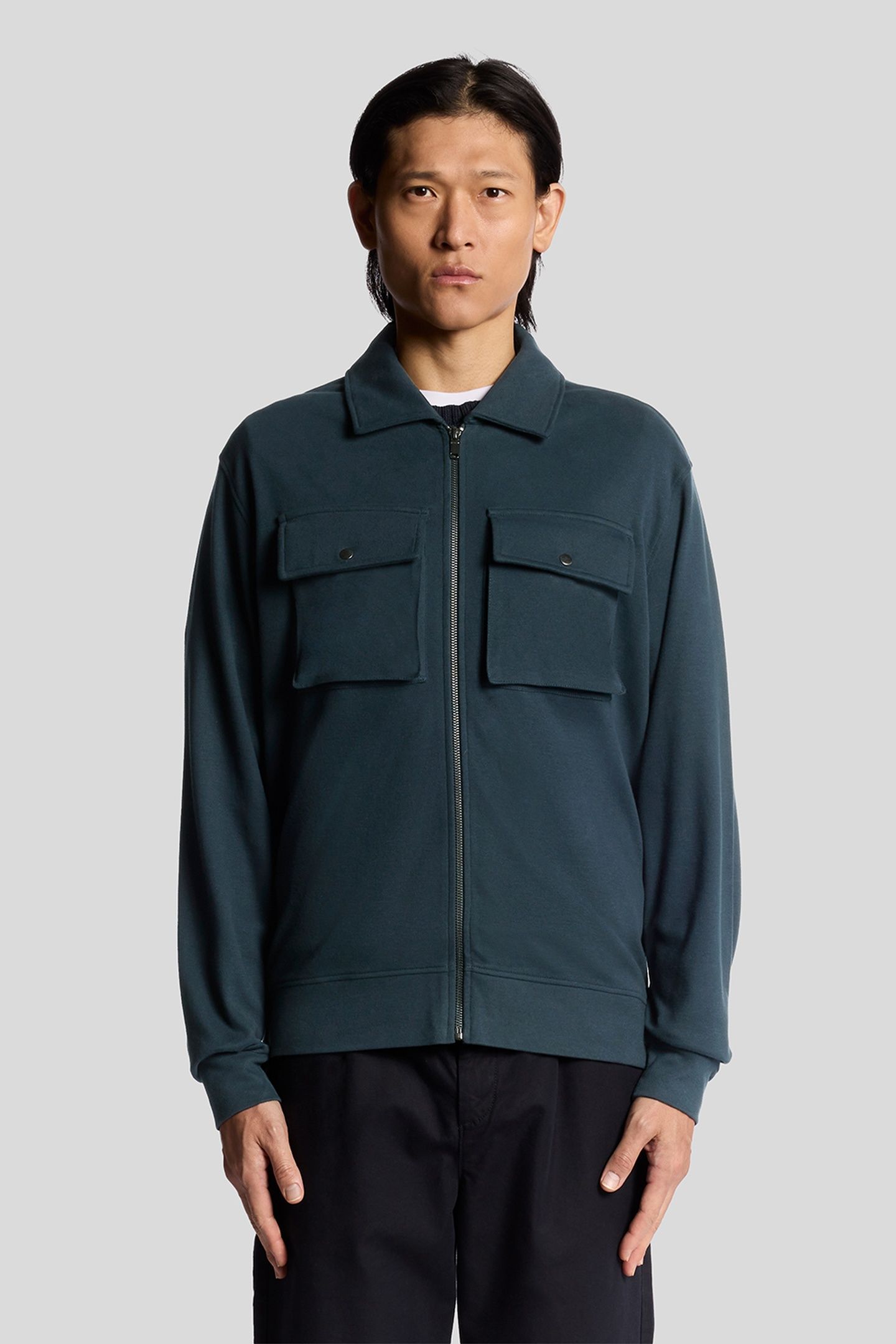 INTERLOCK JERSEY OVERSHIRT CARBON 2